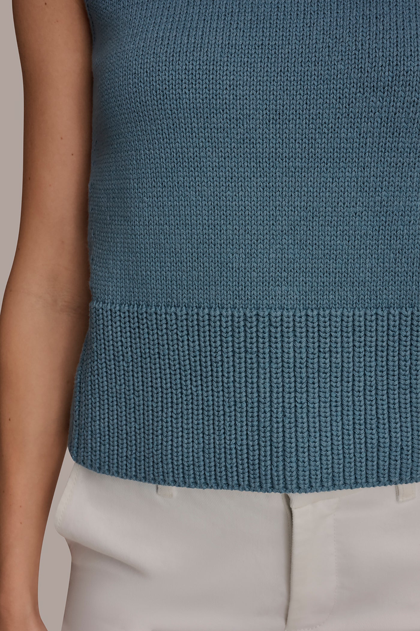 SLEEVELESS A-LINE SWEATER VIEW 5 | Donna Karan Weekend