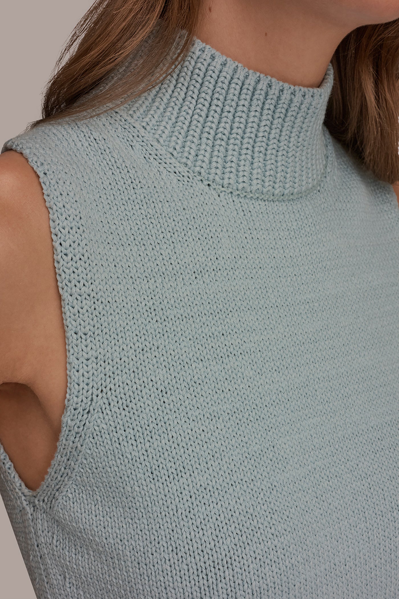 SLEEVELESS A-LINE SWEATER VIEW 5 | Donna Karan Weekend Tops
