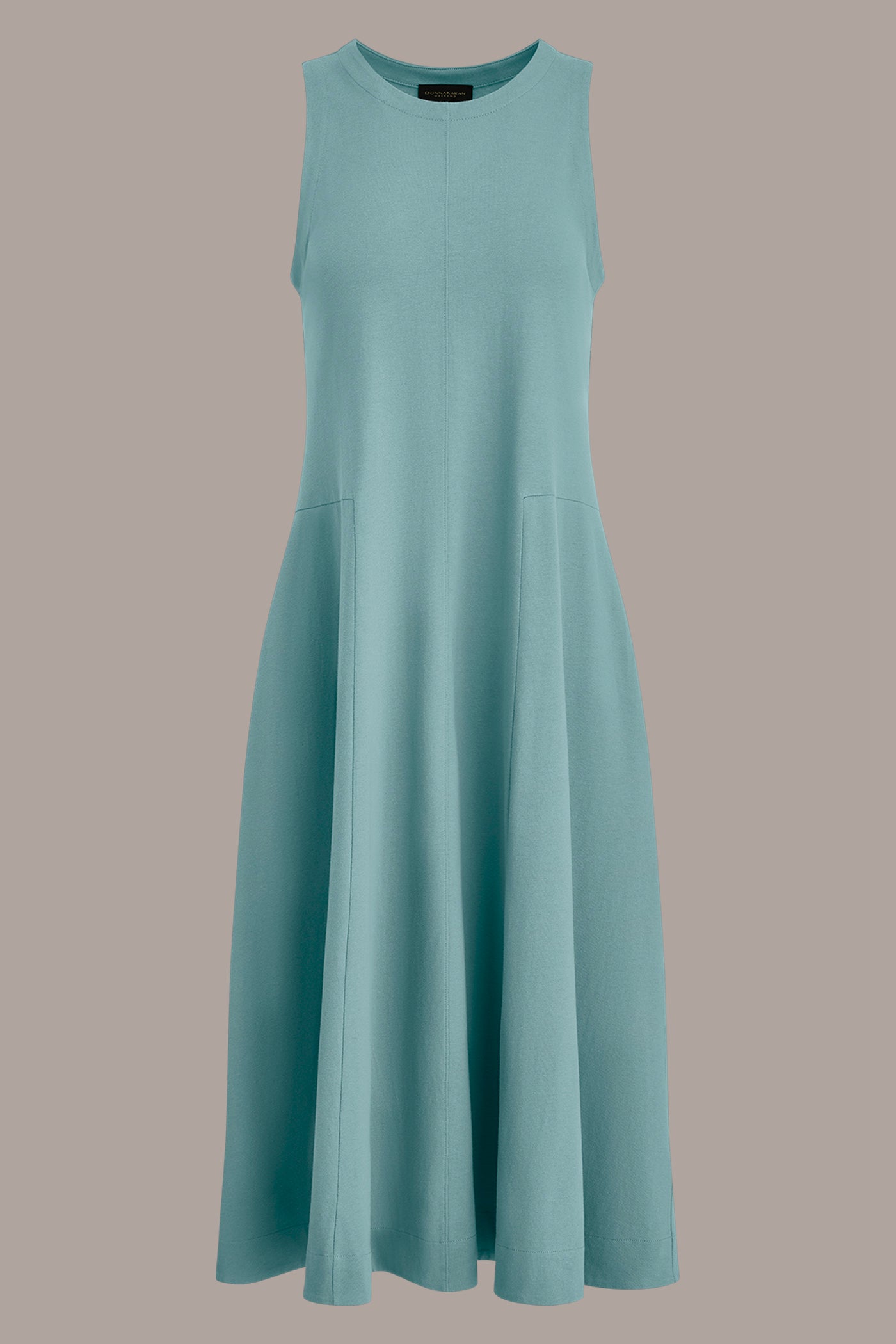 Donna Karan Women's Sleeveless Midi Trapeze Dress in Waterlily Donna Karan Women's Sleeveless Midi Trapeze Dress in Waterlily