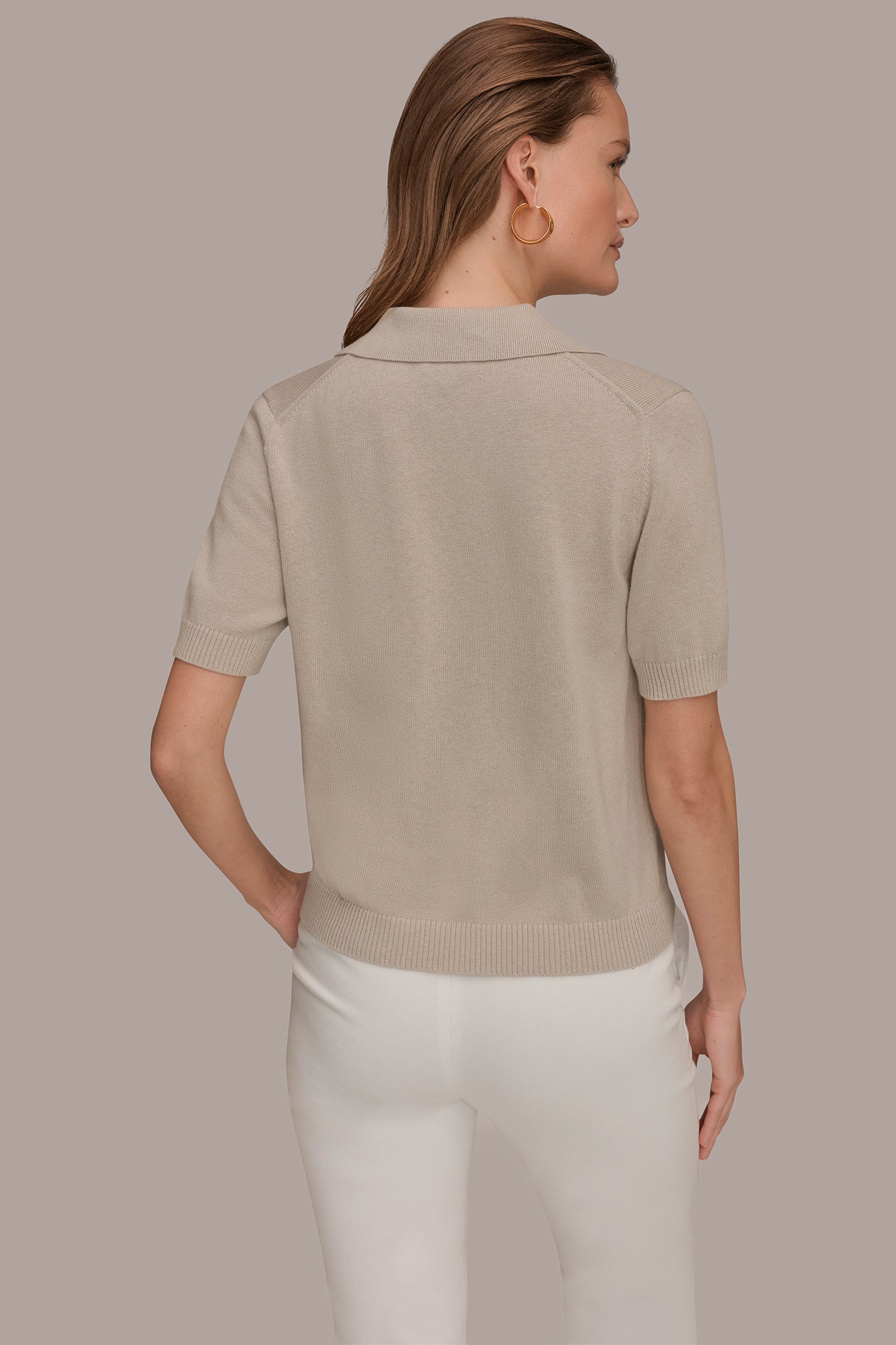 COTTON AND CASHMERE POLO SWEATER | View 2 | New Arrivals