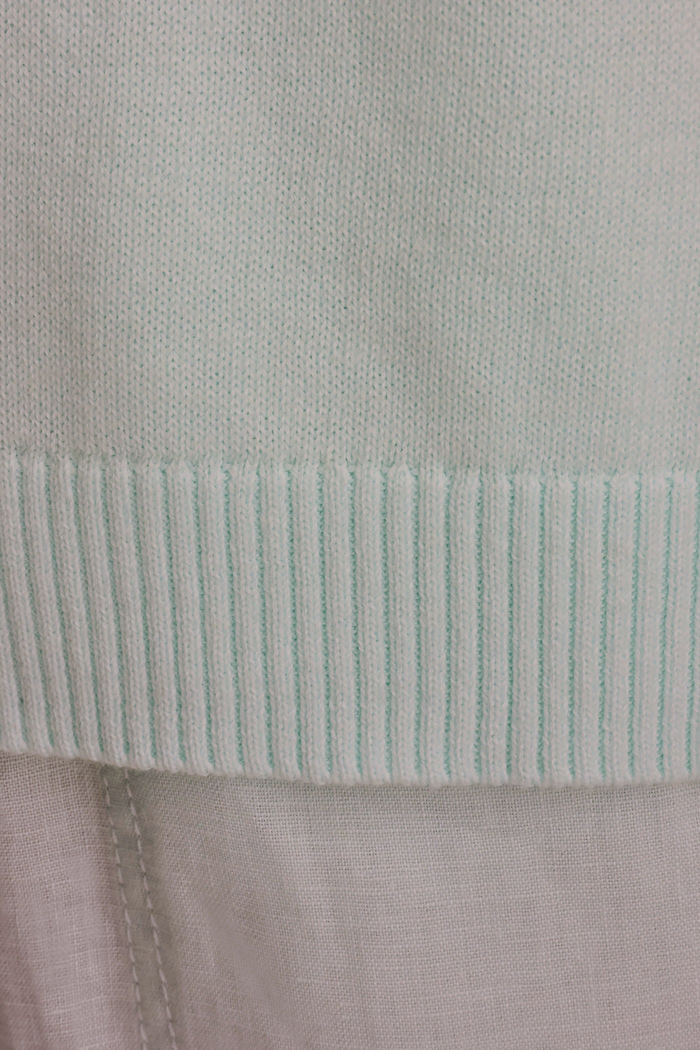 COTTON AND CASHMERE POLO SWEATER VIEW 5 | Donna Karan Weekend Tops