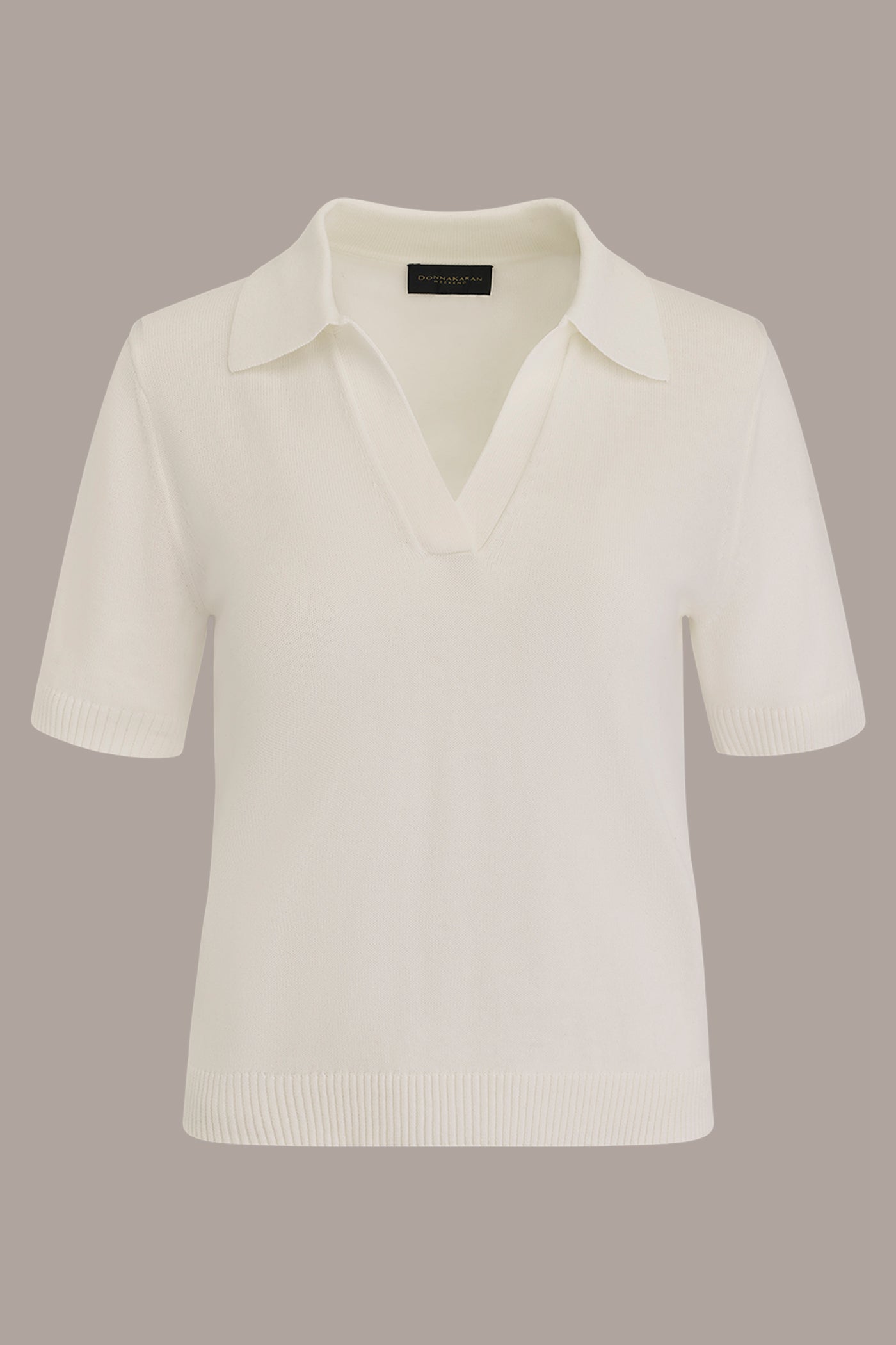 COTTON AND CASHMERE POLO SWEATER VIEW 7 | Tops