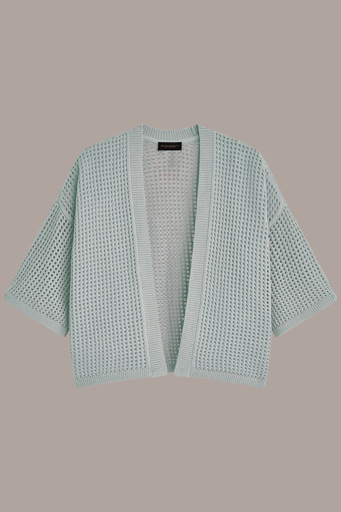 COTTON OPEN STITCH CARDIGAN VIEW 7 | Donna Karan Weekend