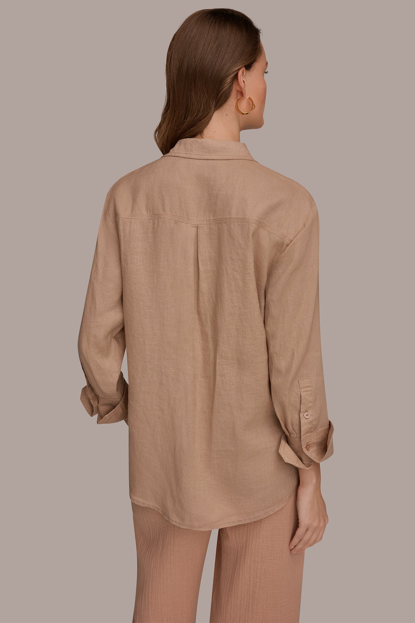 LINEN SHIRT | View 2 | Donna Karan Weekend