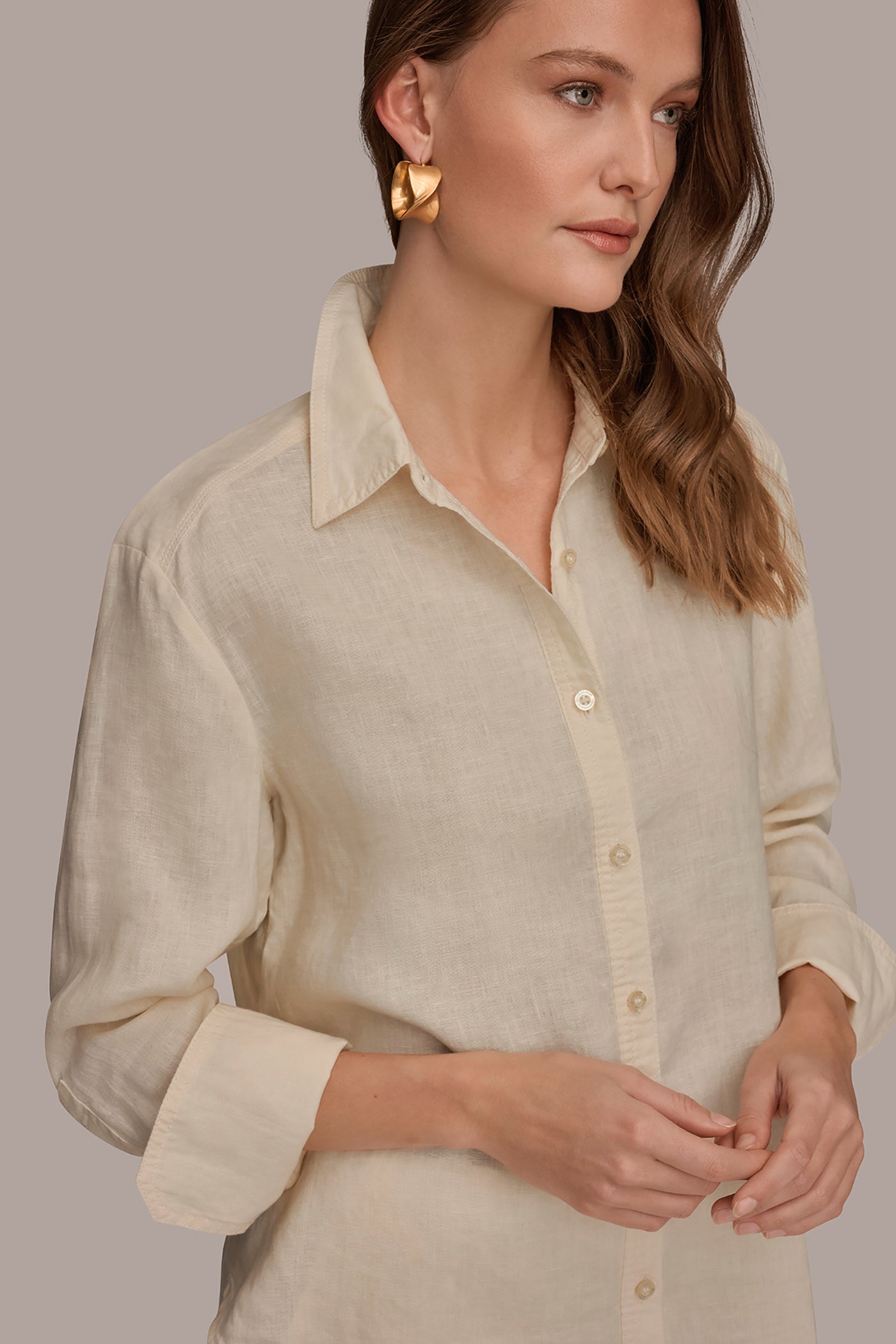 LINEN SHIRT VIEW 4 | Tops
