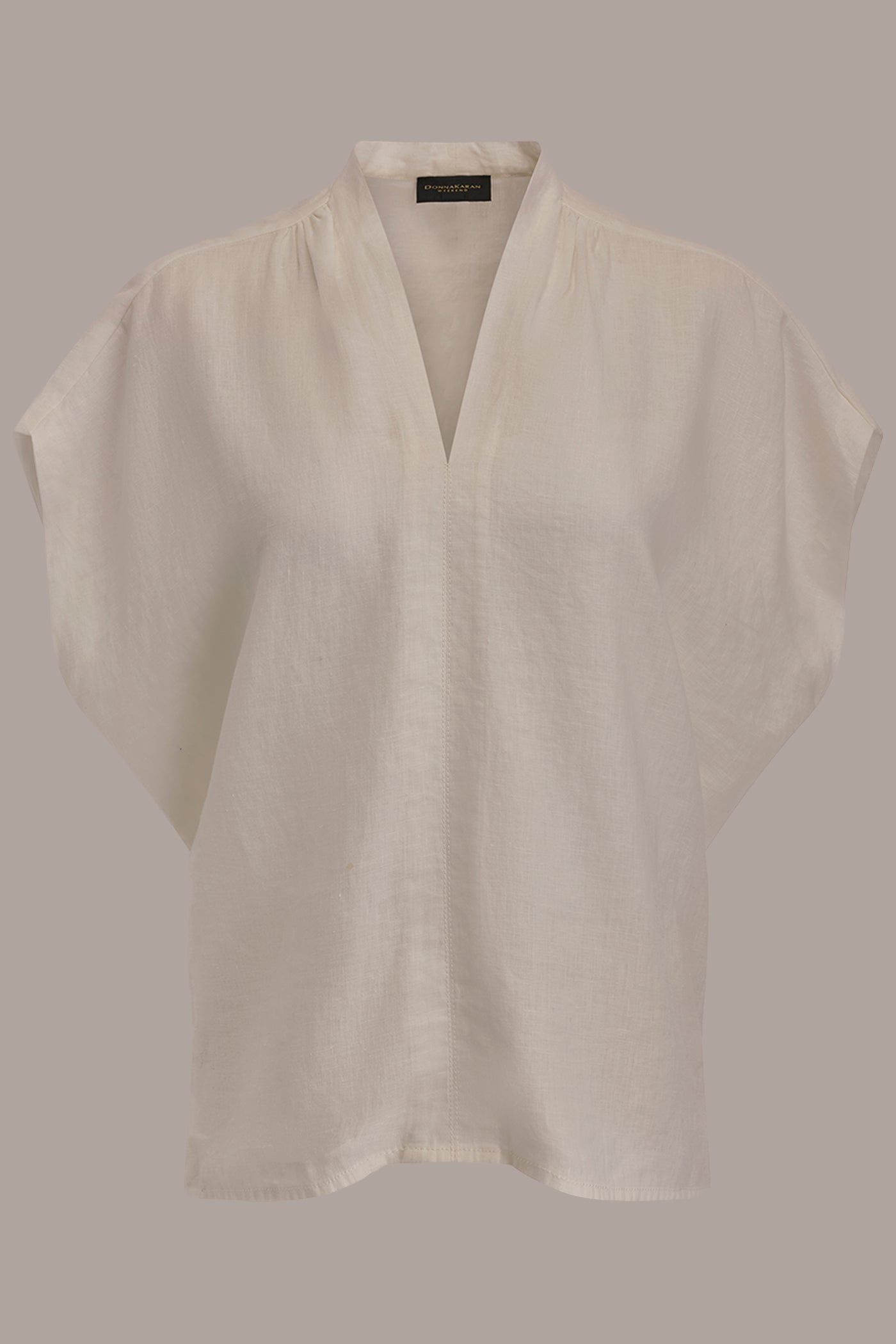 LINEN SLEEVELESS BLOUSE VIEW 7 | Linen Collection