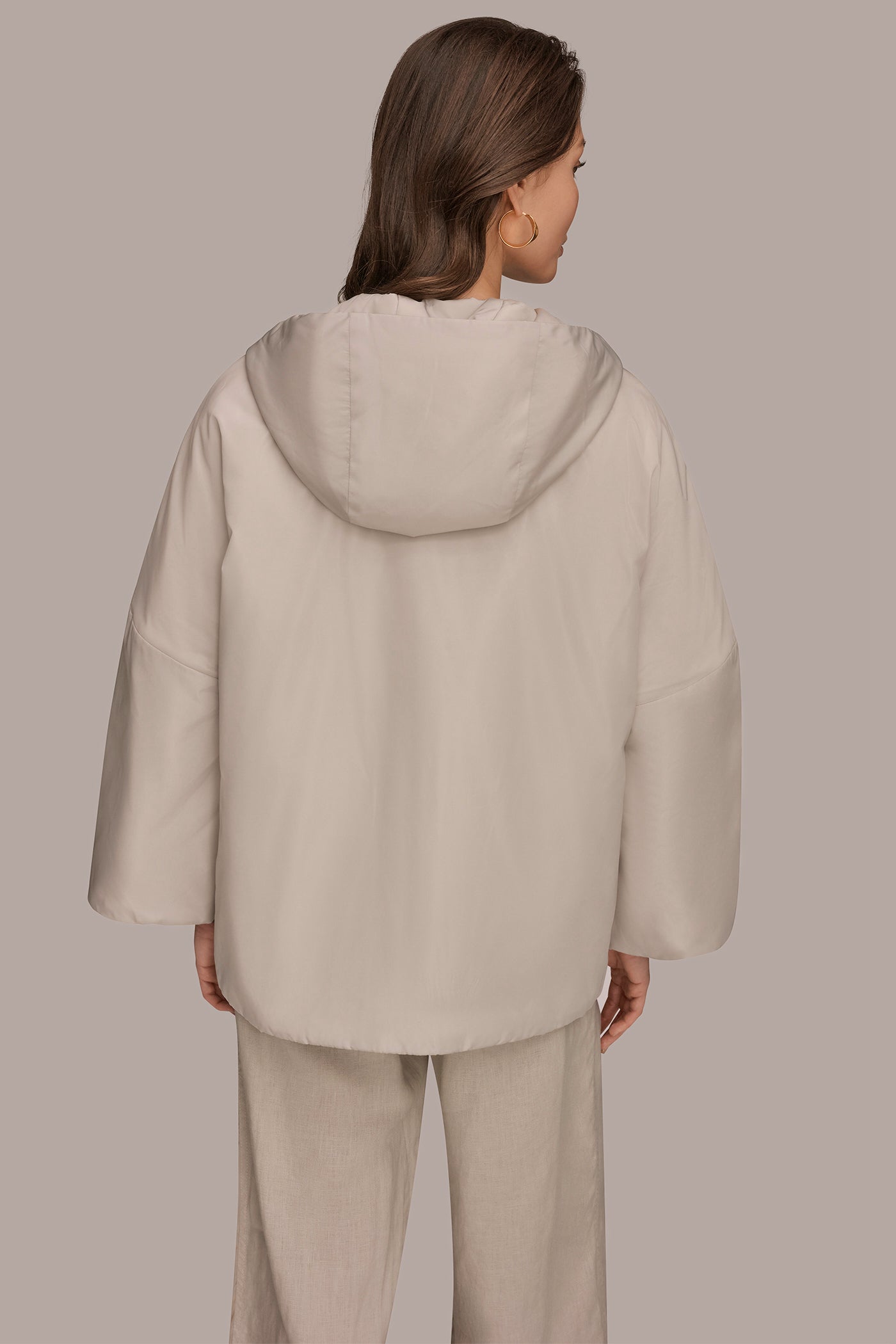 HOODED LIGHT QUILT JACKET | View 2 | Donna Karan Weekend