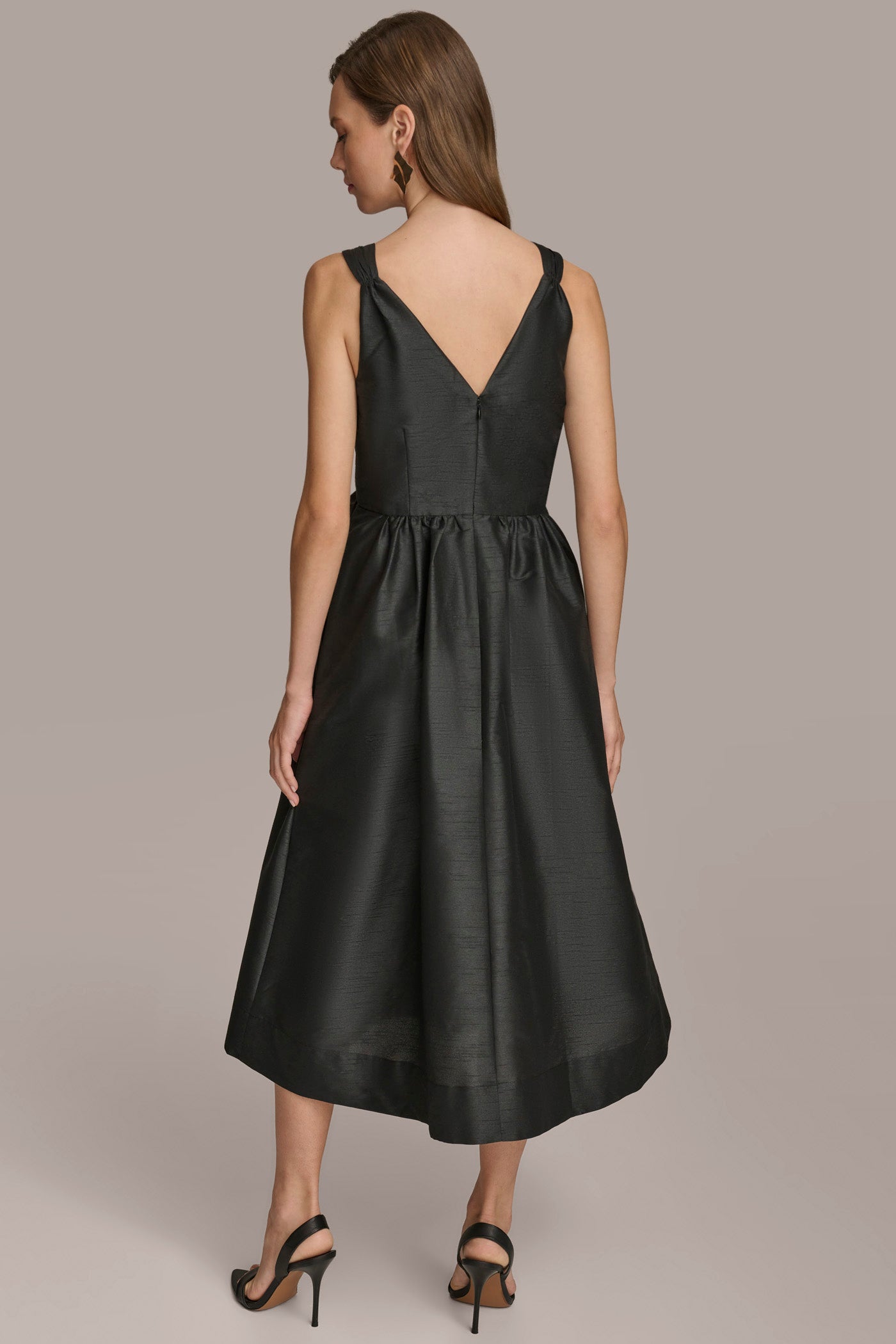 A LINE DRESS WITH BOWS | View 2 | Black Dresses