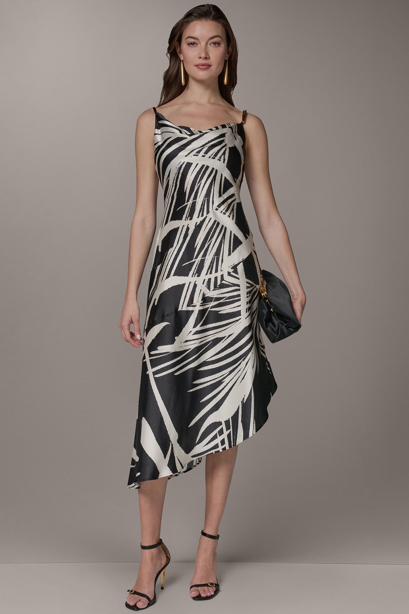 ASYMMETRIC MIDI SLIP DRESS VIEW 8 | New Dresses