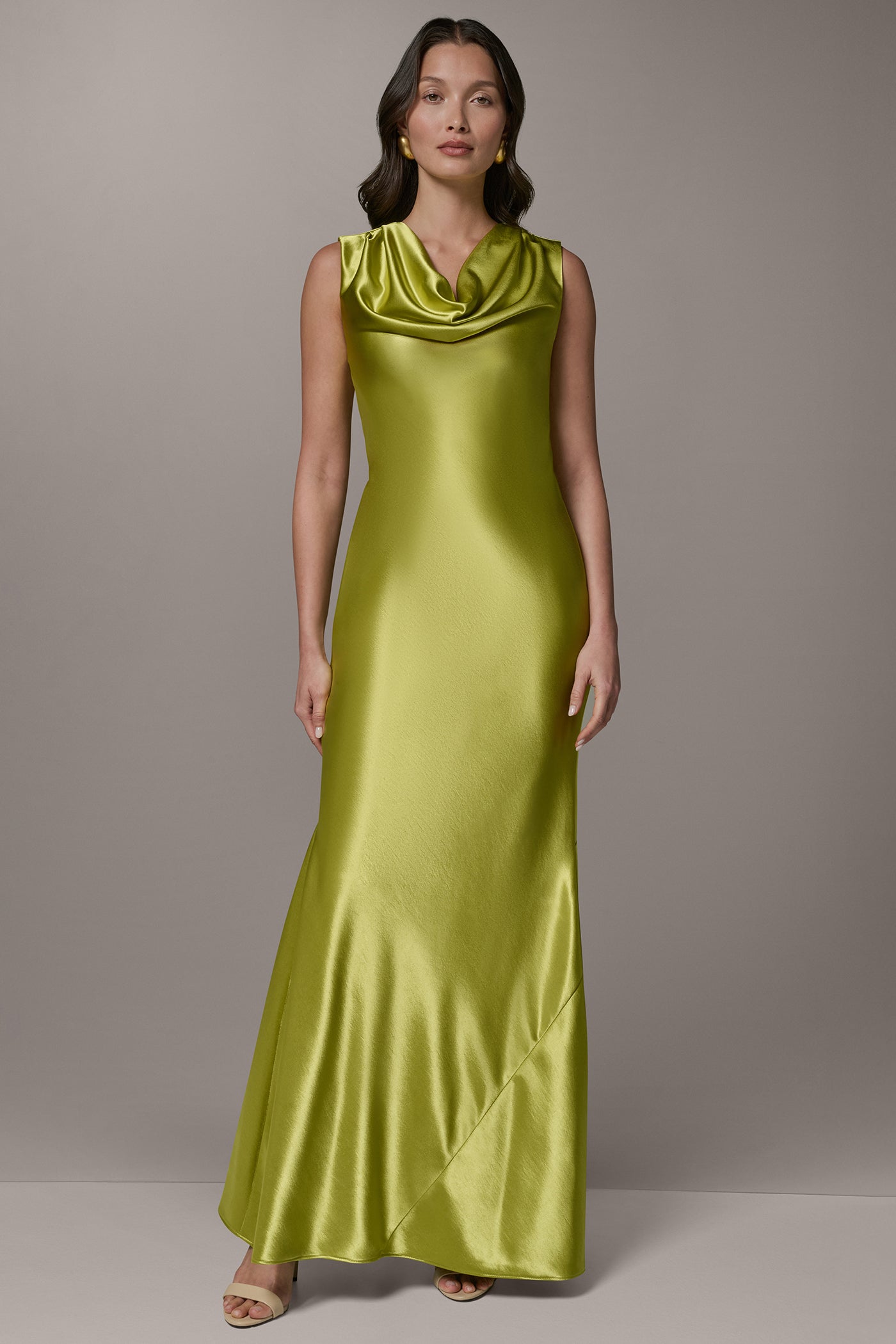 SLEEVELESS COWL-NECK GOWN VIEW 7 | Dresses & Jumpsuits
