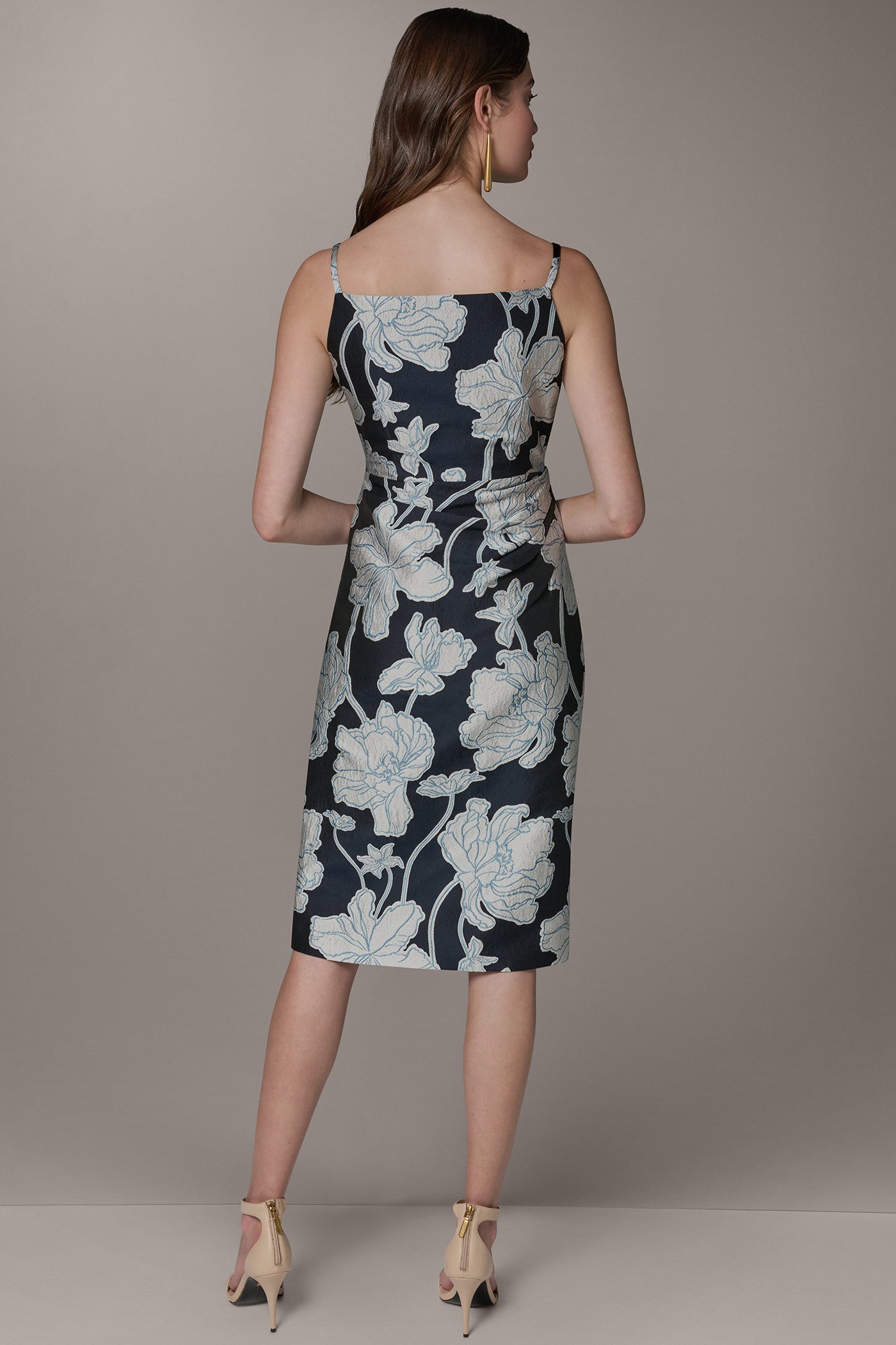 Sleeveless Floral Midi Dress | Midi Dress | Donna Karan Sleeveless Floral Midi Dress | Midi Dress | Donna Karan