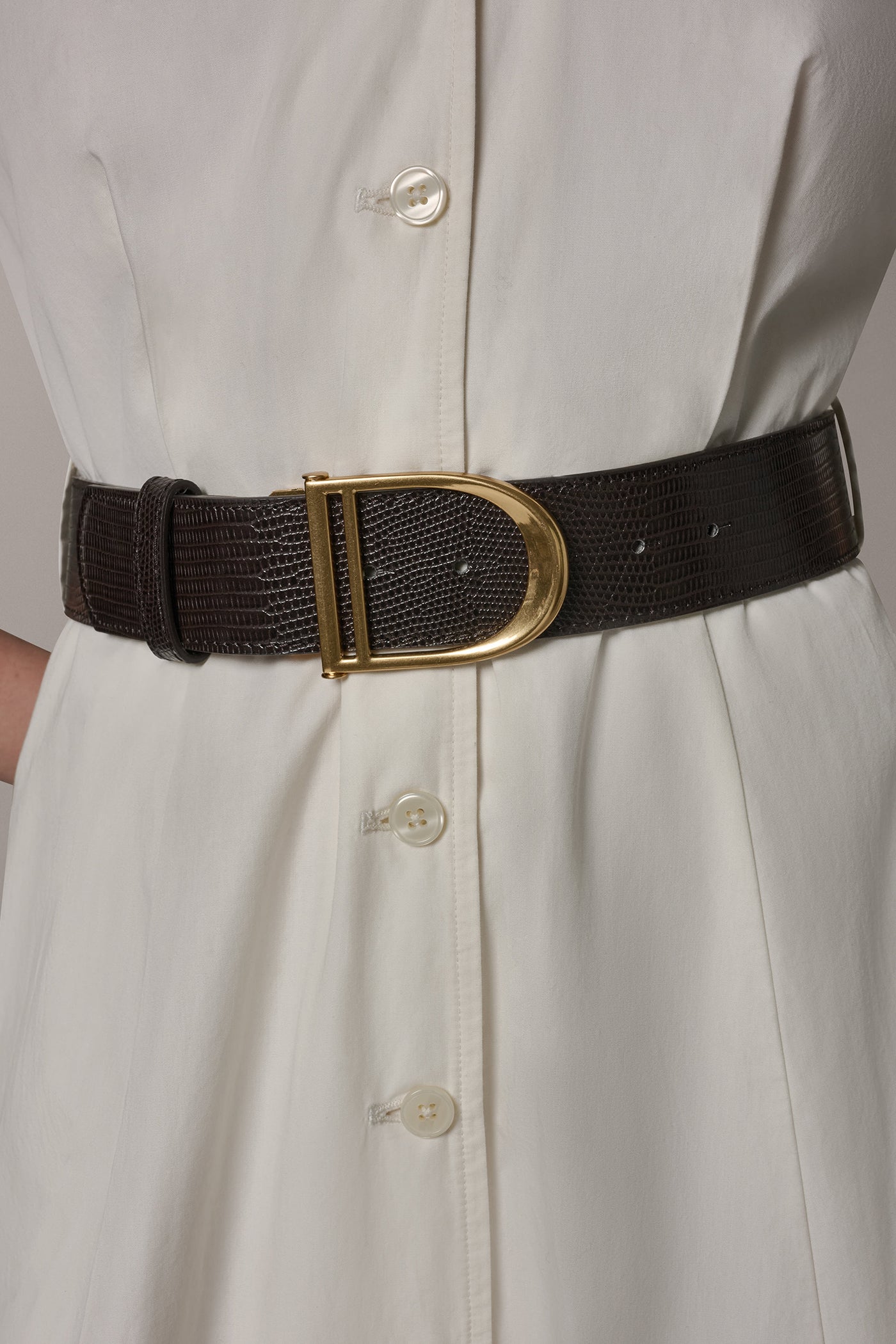 PUFF SLEEVE MIDI SHIRT DRESS VIEW 5 | Essential Dresses