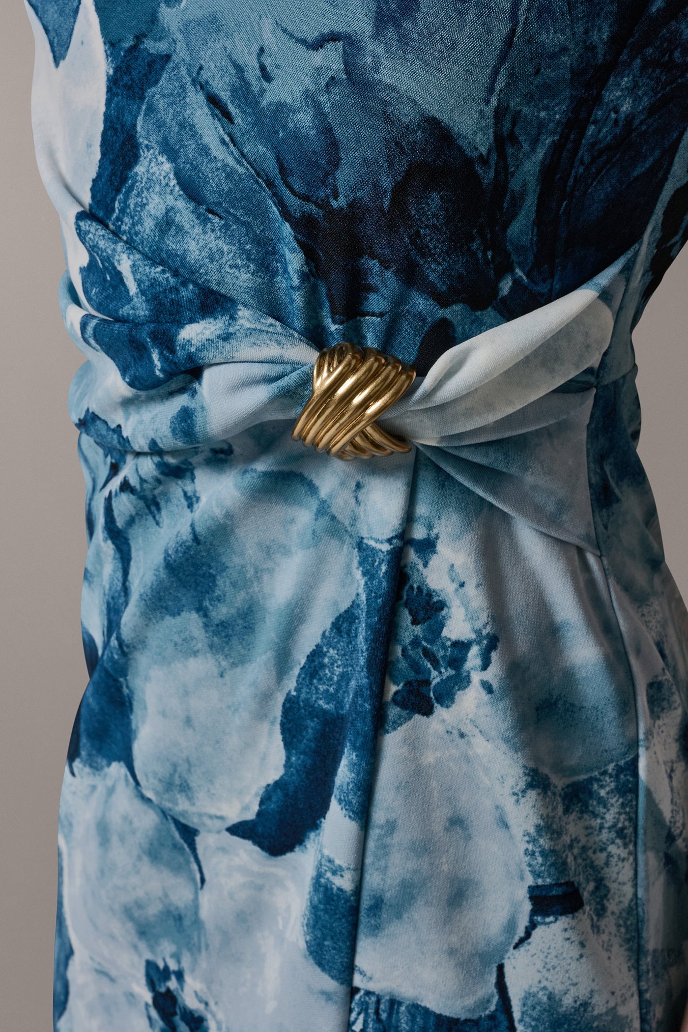 SLEEVELESS TWIST WAIST MIDI SHEATH VIEW 6 | Plus Size Dresses