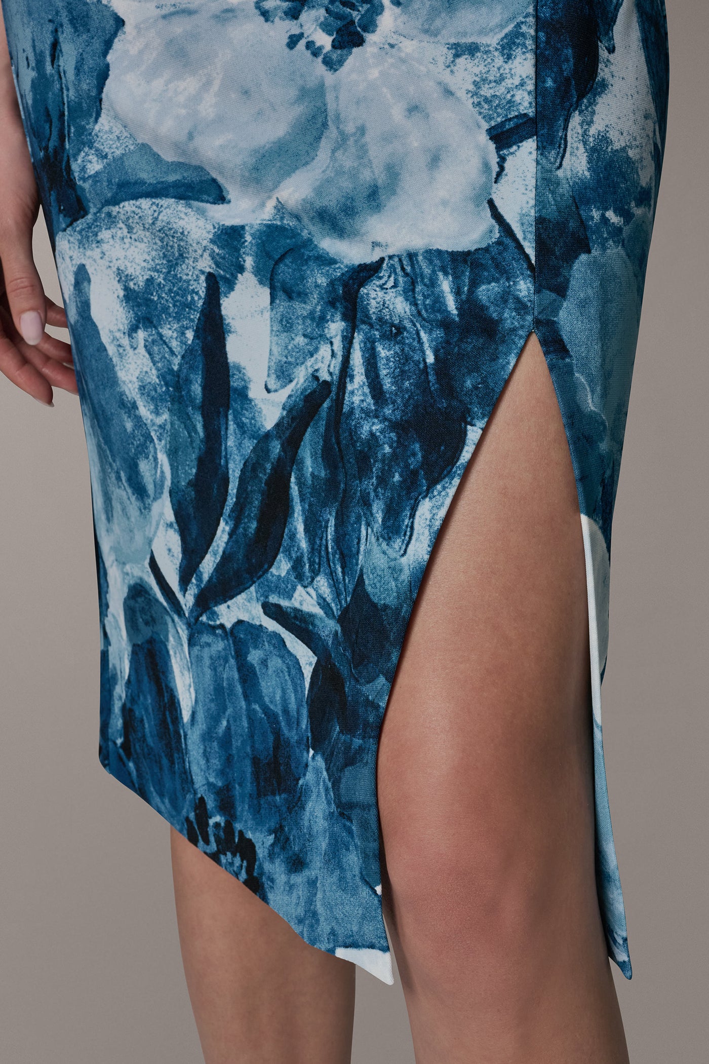 SLEEVELESS TWIST WAIST MIDI SHEATH VIEW 7 | Plus Size Dresses