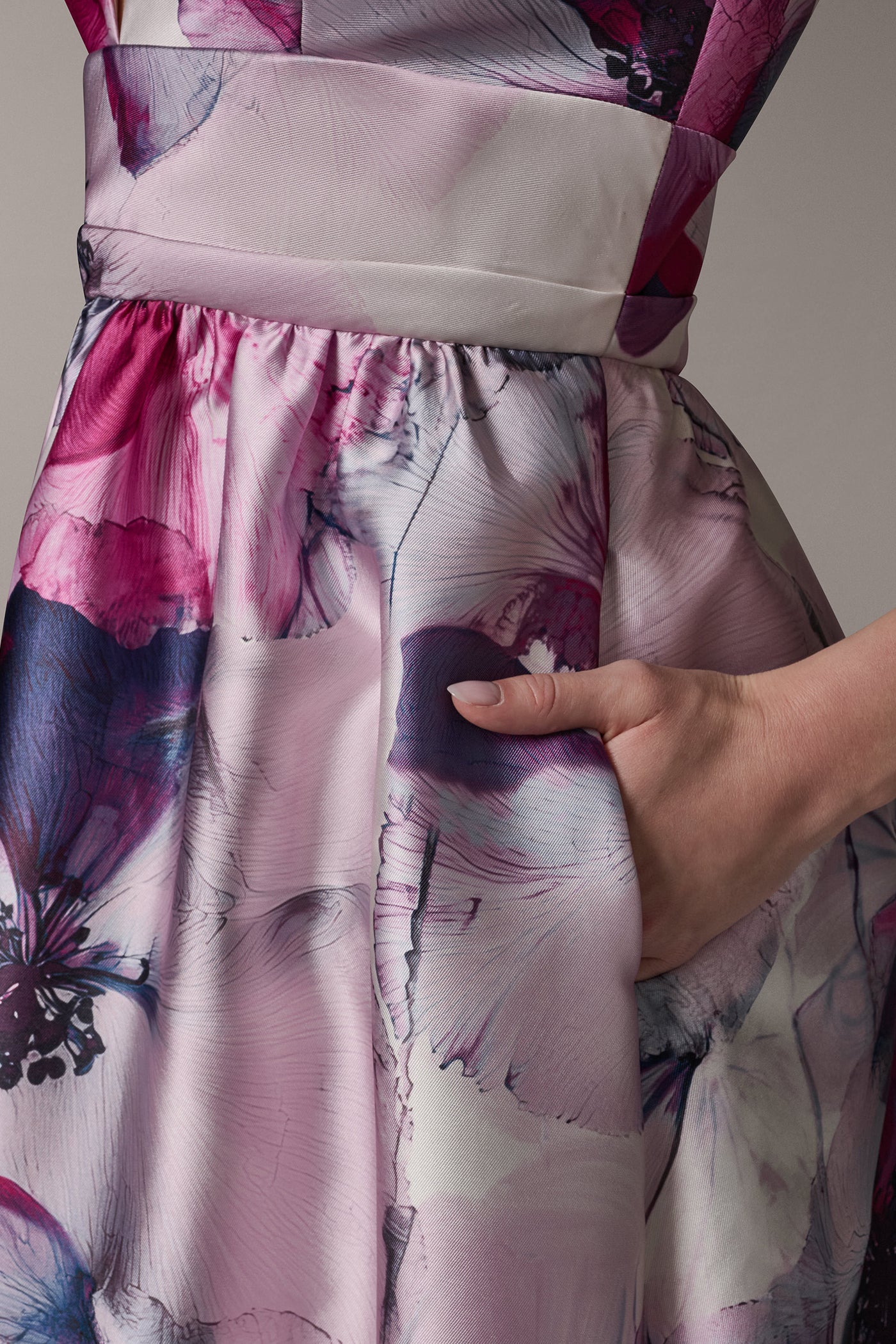 SLEEVELESS FIT AND FLARE GOWN VIEW 6 | Dresses & Jumpsuits