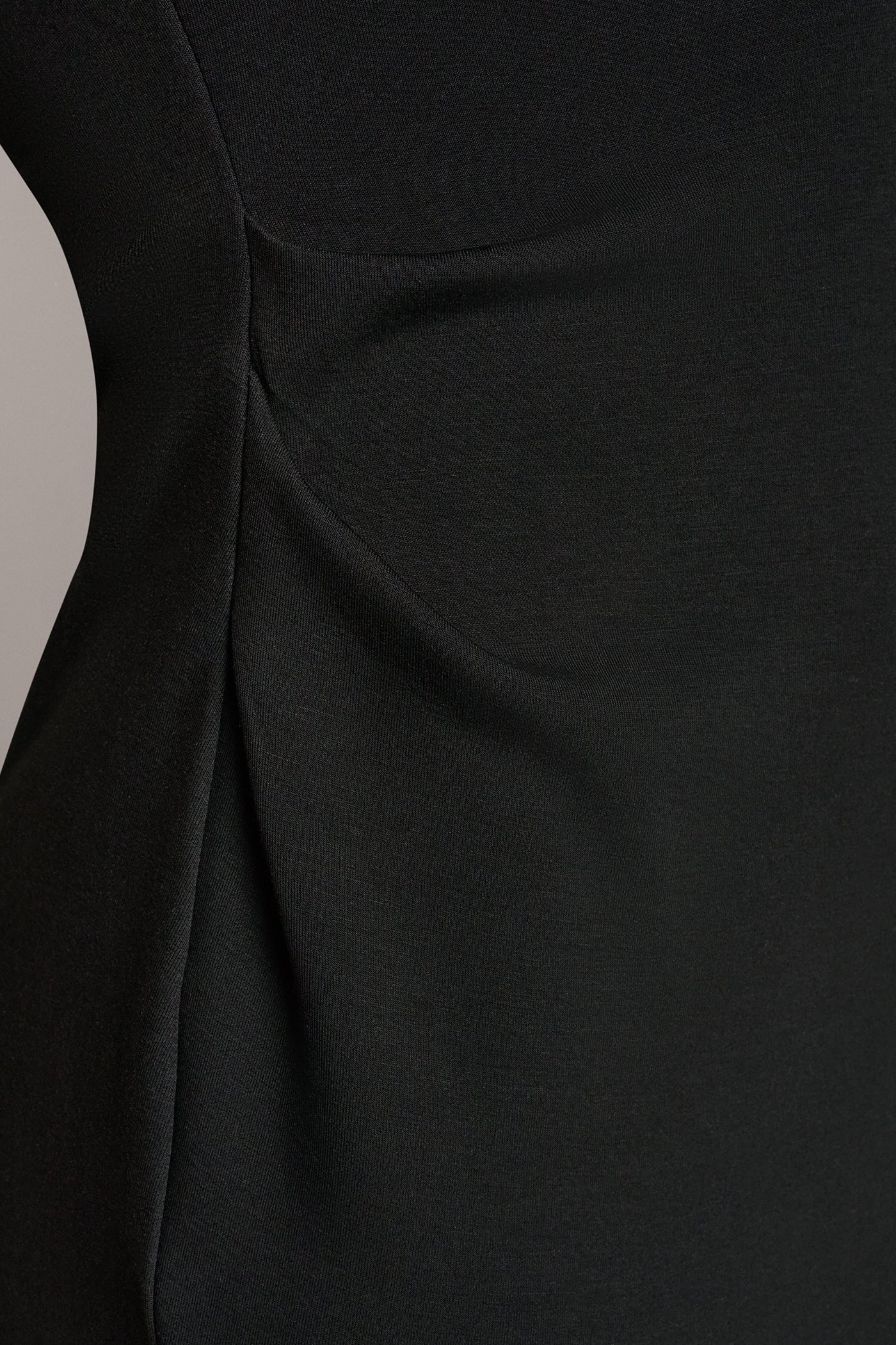 SLEEVELESS TWIST MIDI DRESS VIEW 6 | Black Dresses