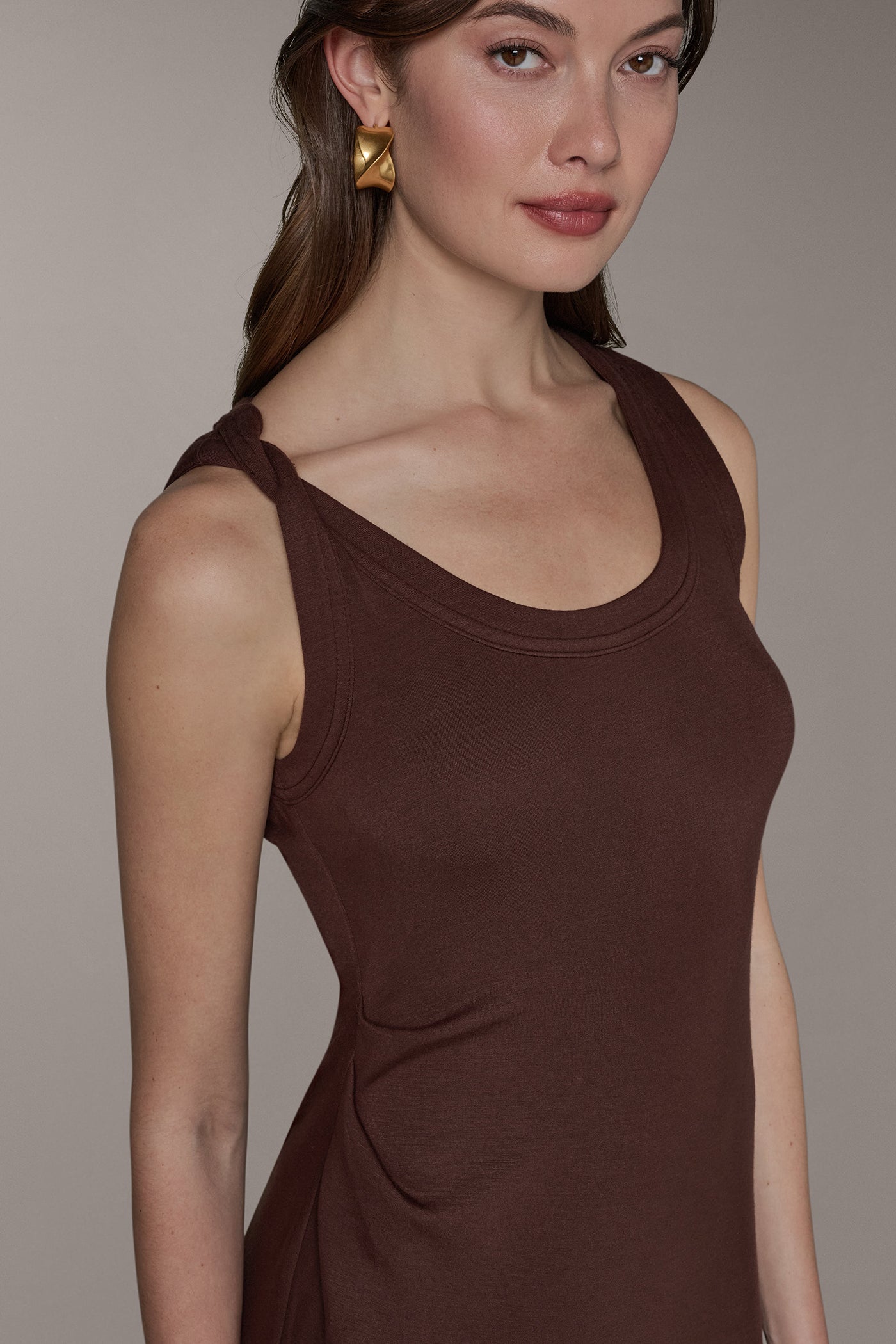 SLEEVELESS TWIST MIDI DRESS VIEW 4 | Dresses & Jumpsuits