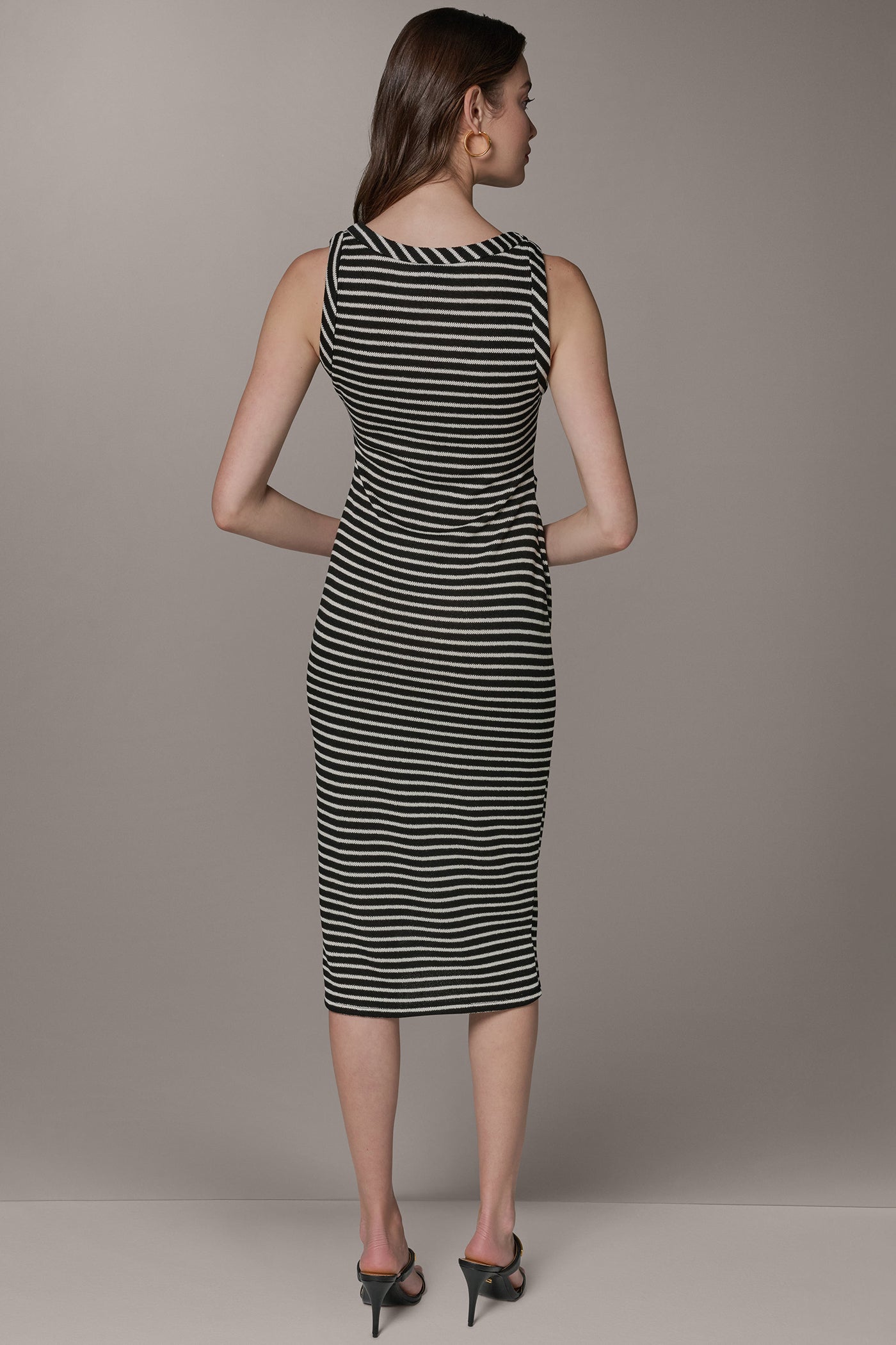 SLEEVELESS TWIST MIDI DRESS VIEW 3