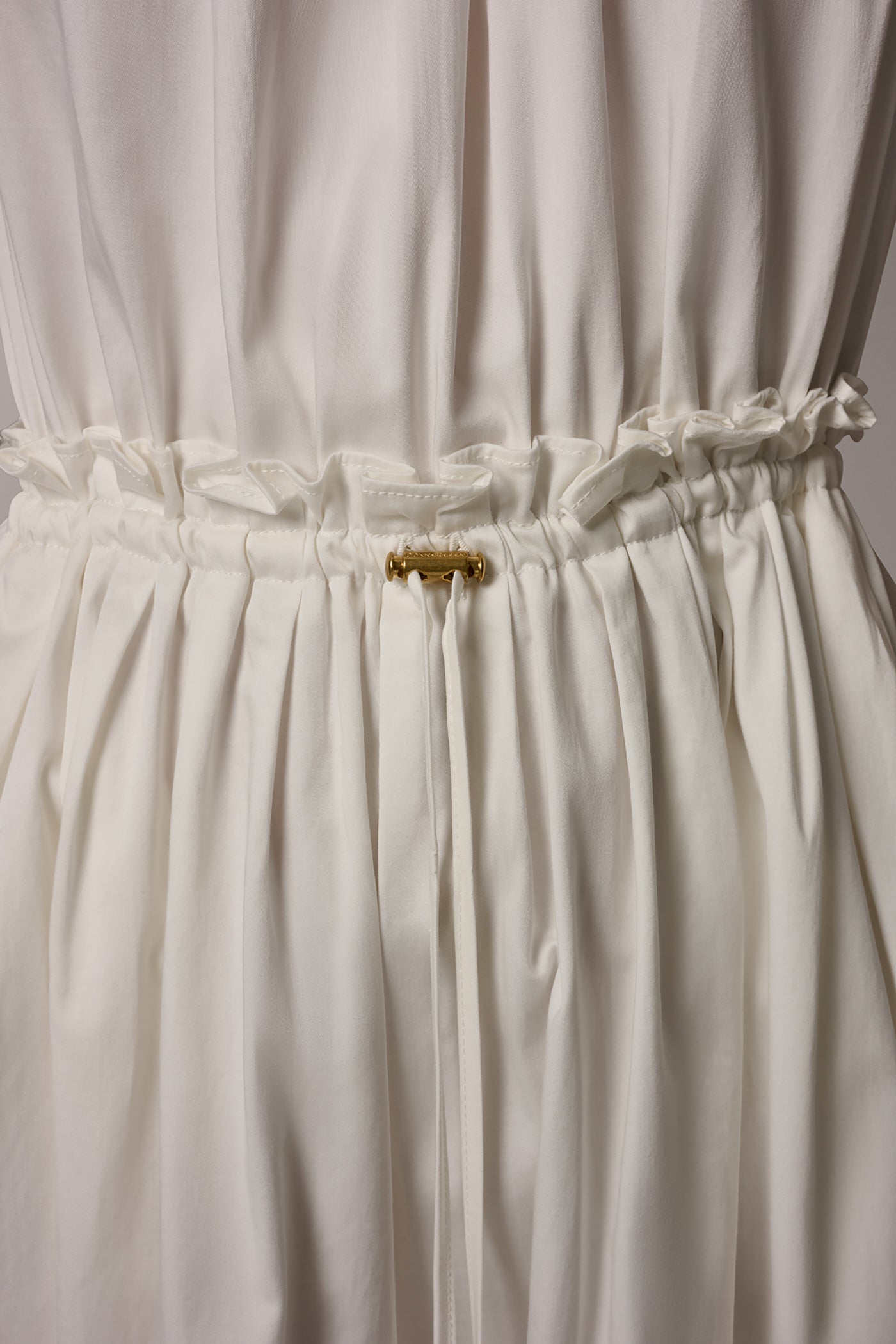 SLEEVELESS DRAWSTRING WAIST MIDI HALTER DRESS VIEW 7 | Essential Dresses