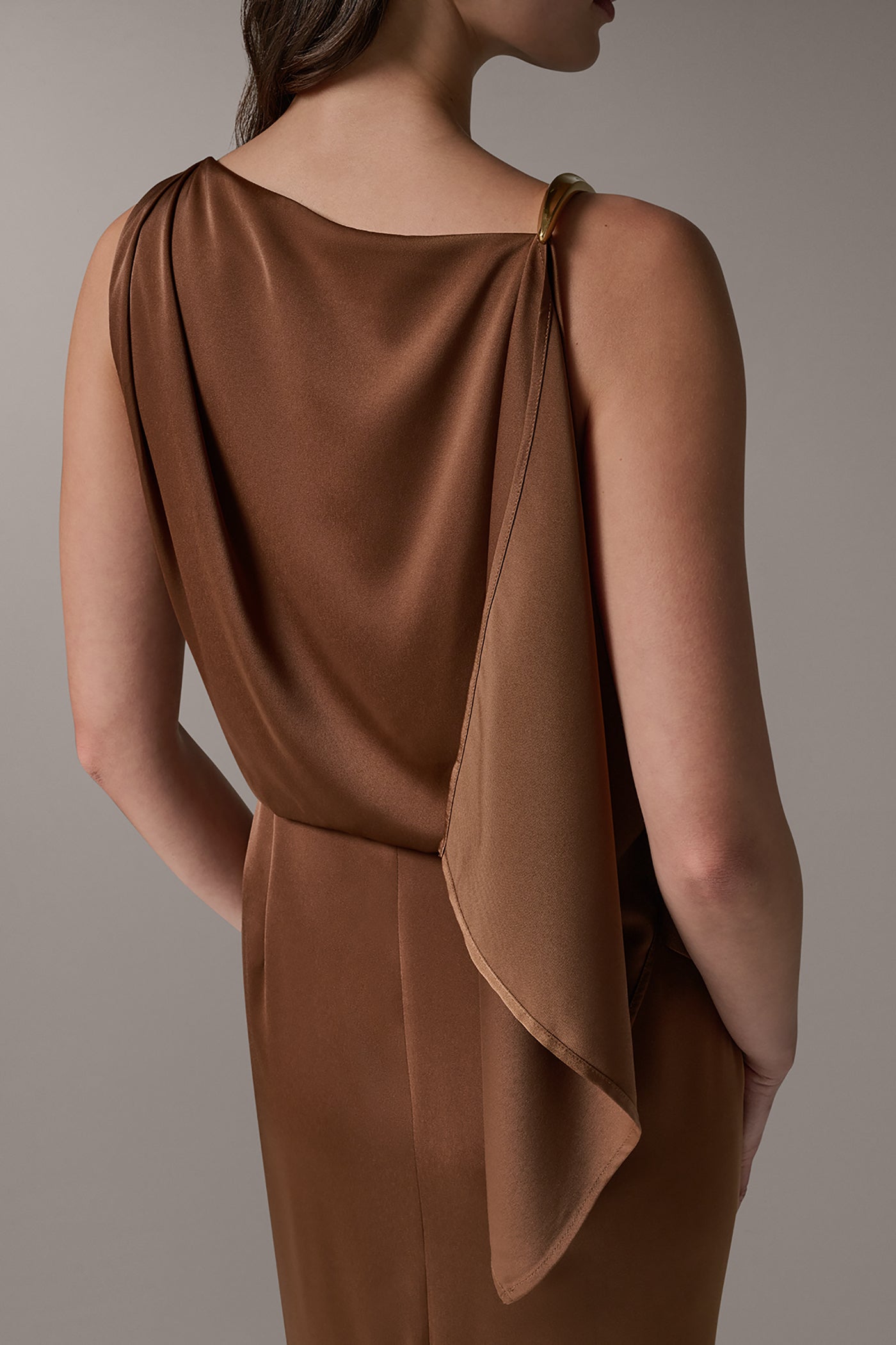 SLEEVELESS ASYMMETRIC MIDI DRESS VIEW 7 | Dresses & Jumpsuits