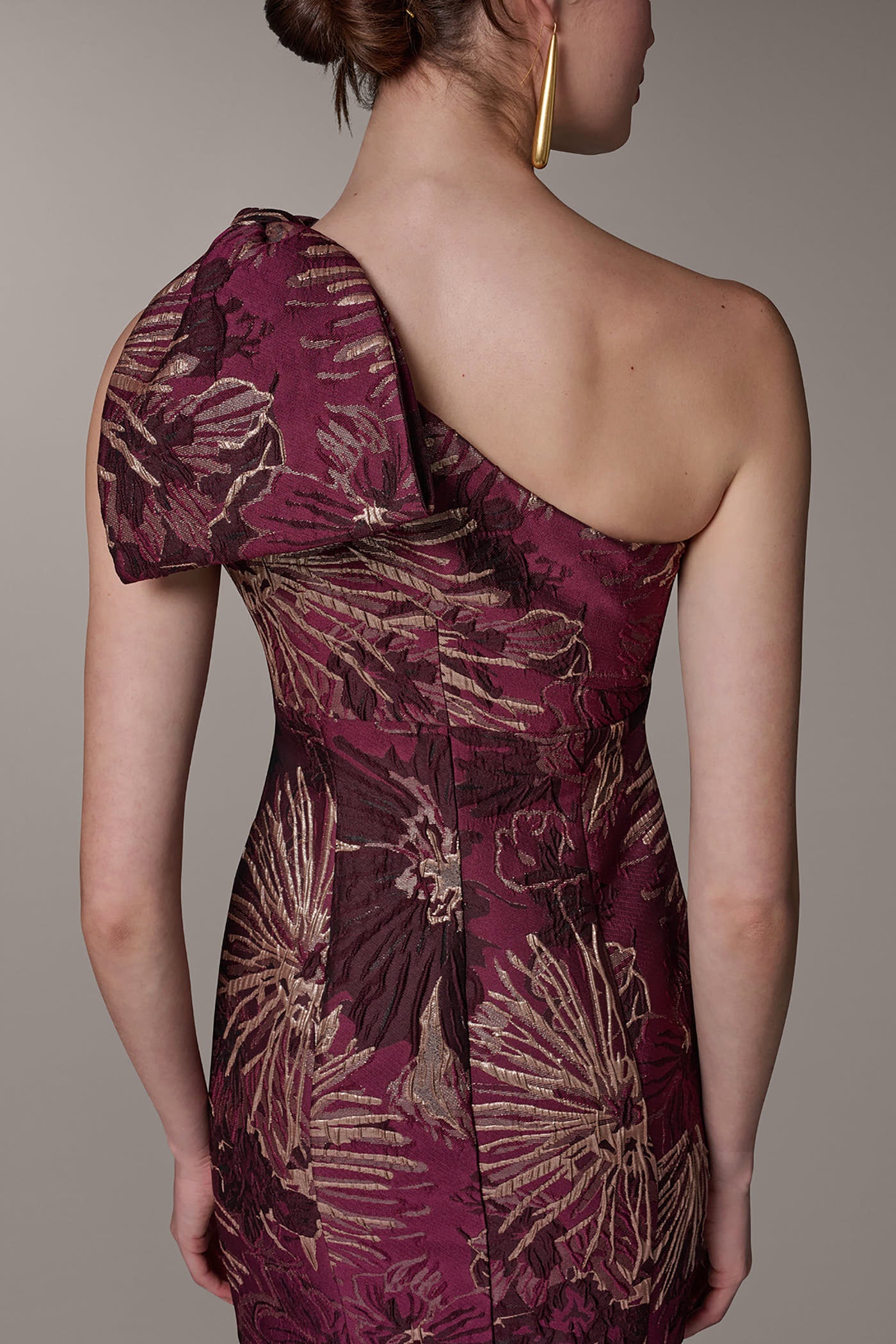 ONE SHOULDER FLORAL TRUMPET GOWN VIEW 6 | Dresses & Jumpsuits