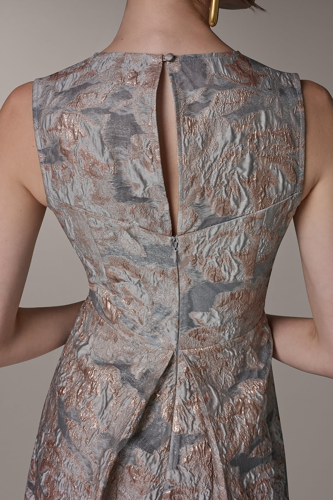 SLEEVELESS FLORAL MIDI FIT AND FLARE VIEW 5 | Dresses & Jumpsuits