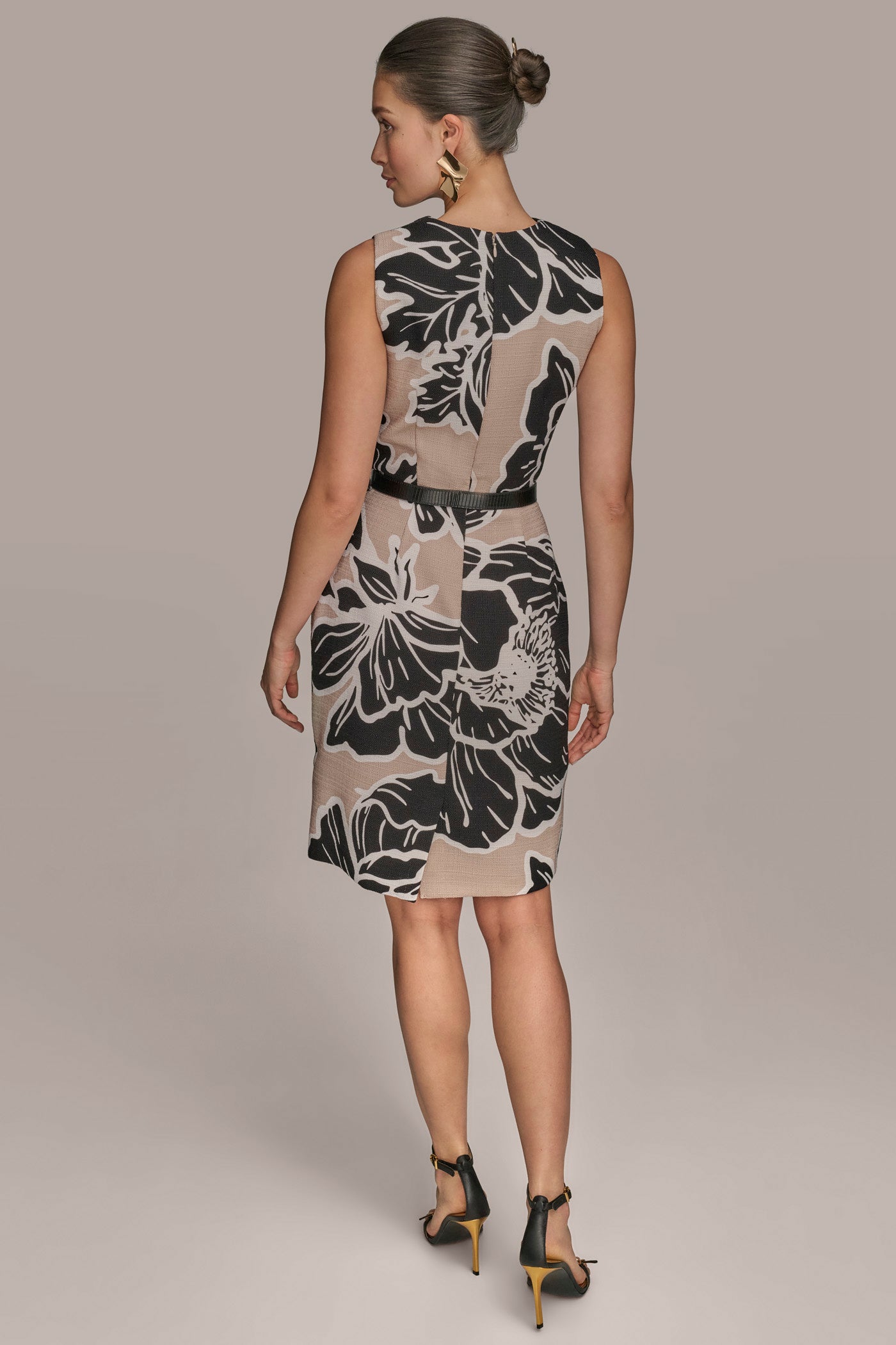 BELTED FLORAL MINI SHEATH DRESS | View 2 | Dresses & Jumpsuits