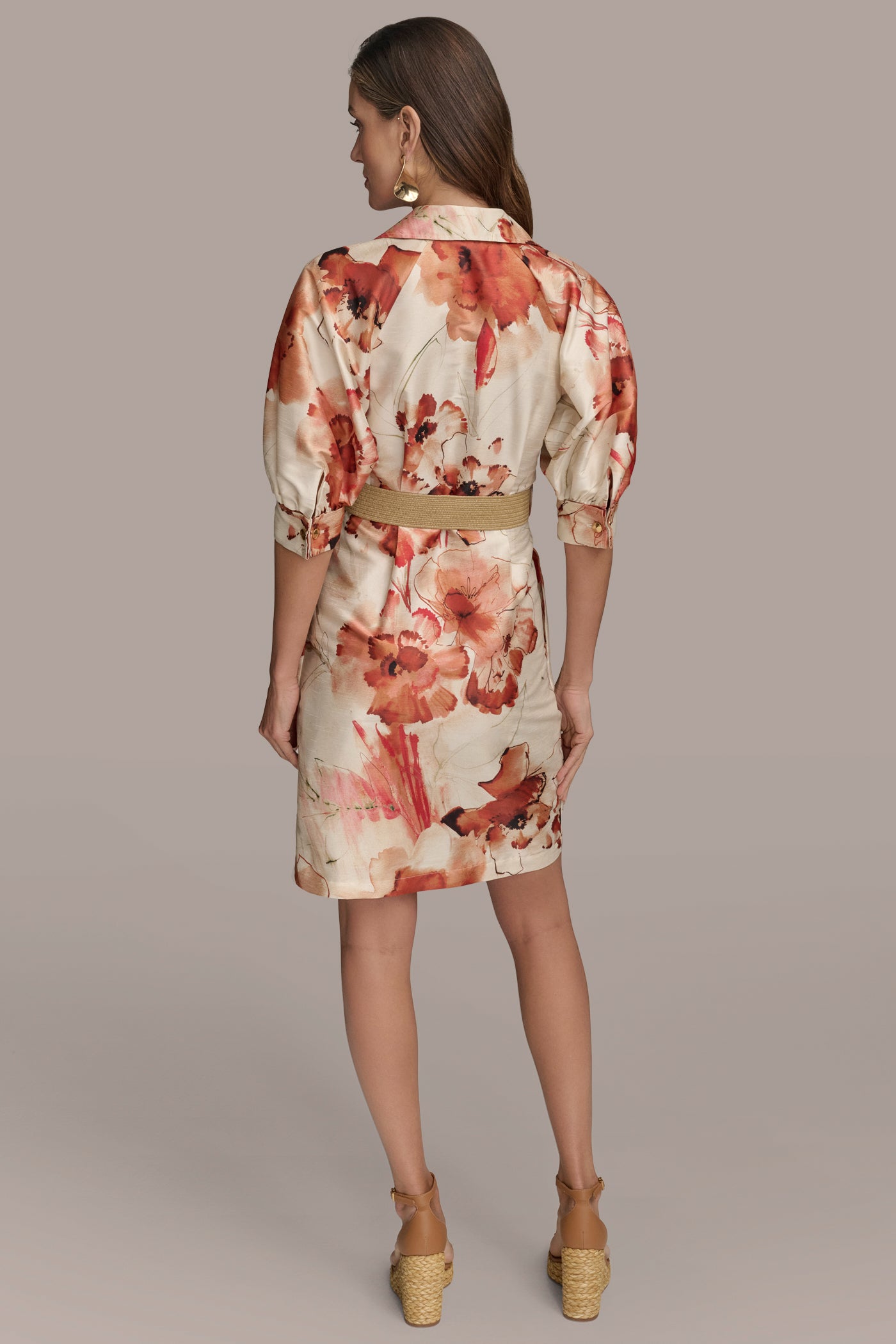 BELTED FLORAL MINI SHIRT DRESS | View 2 | Dresses & Jumpsuits