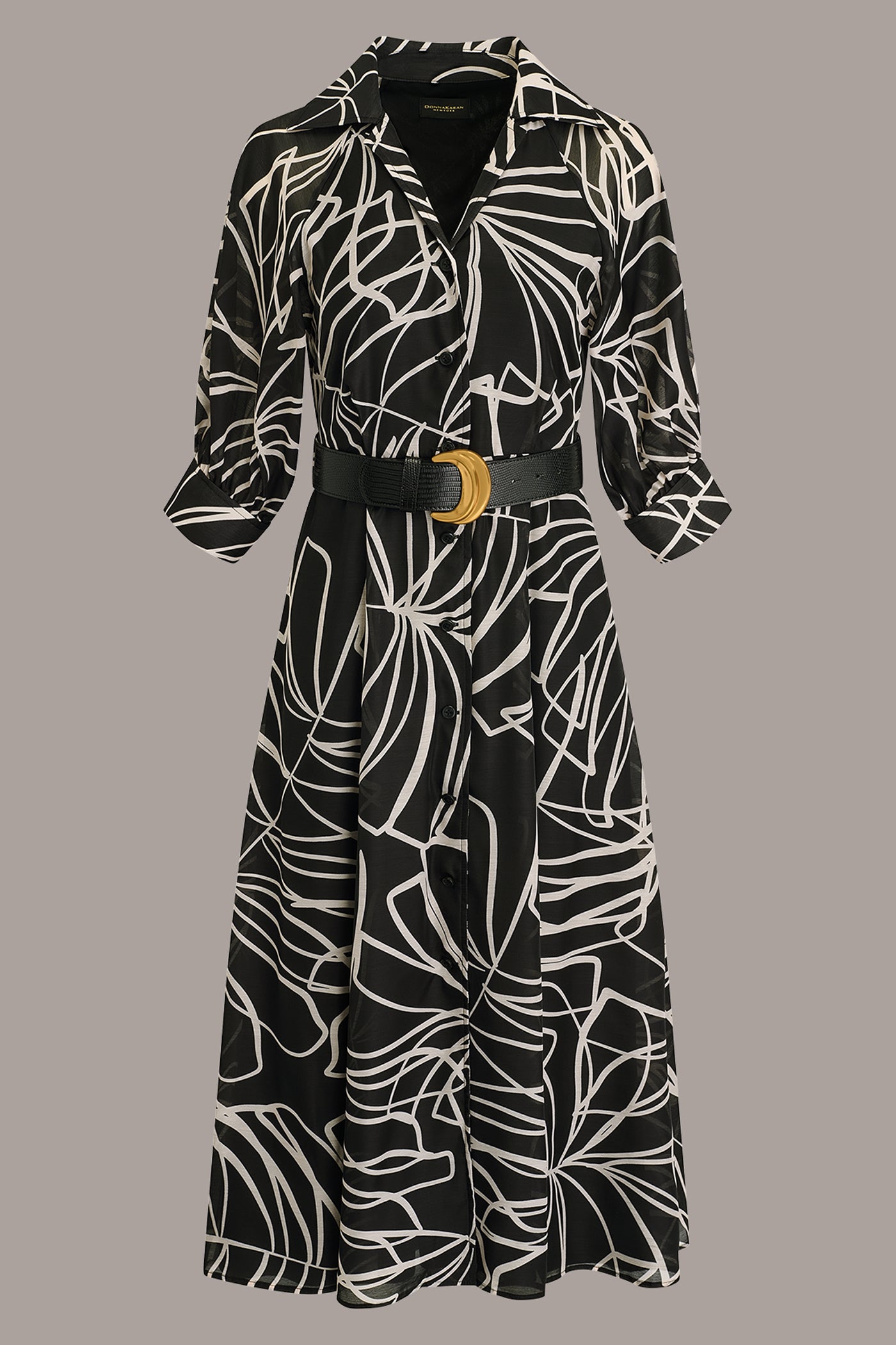 PUFF SLEEVE FLORAL MIDI SHIRT DRESS VIEW 10 | New clothing
