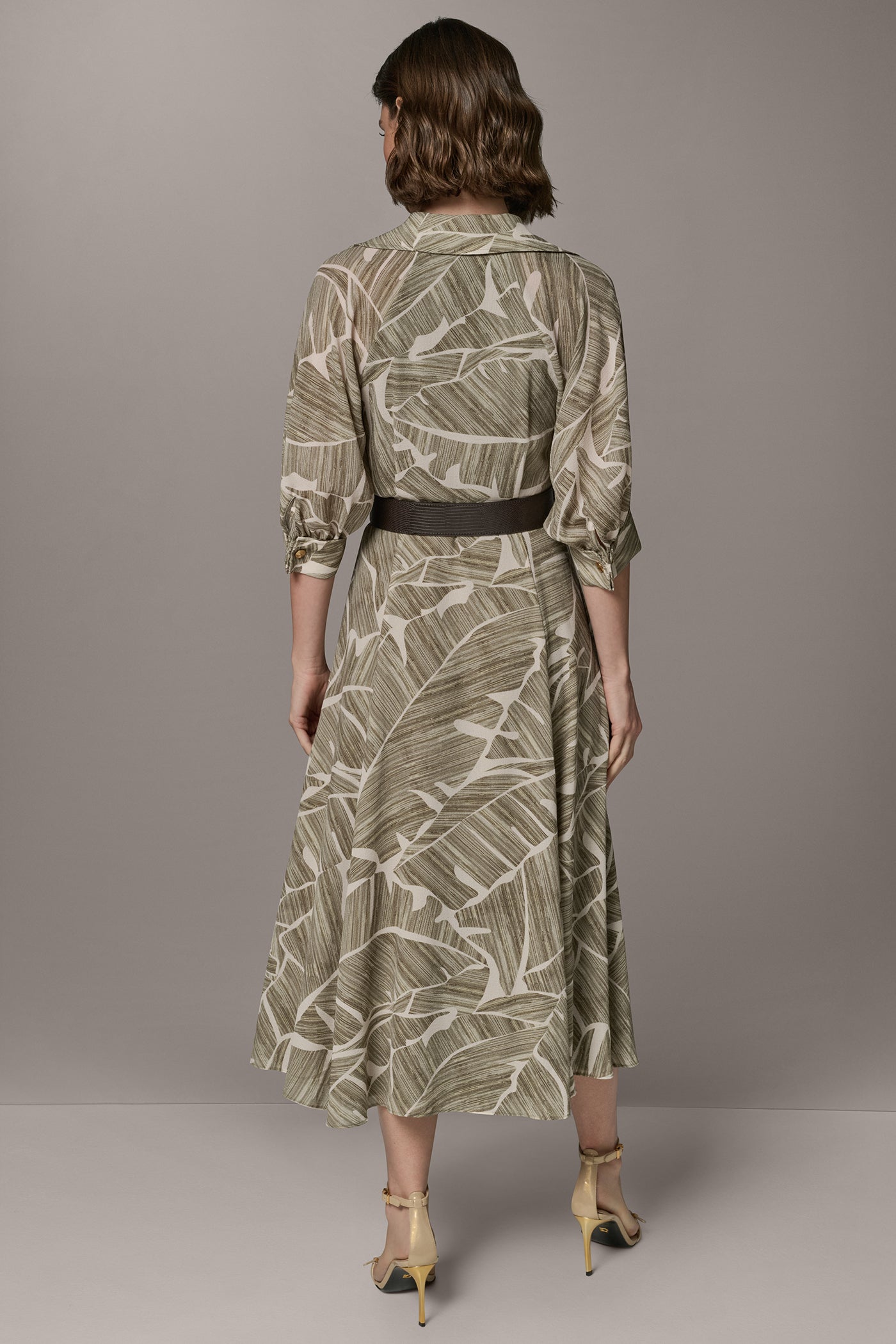 Donna Karan Women's Printed Shirtdress - Natural