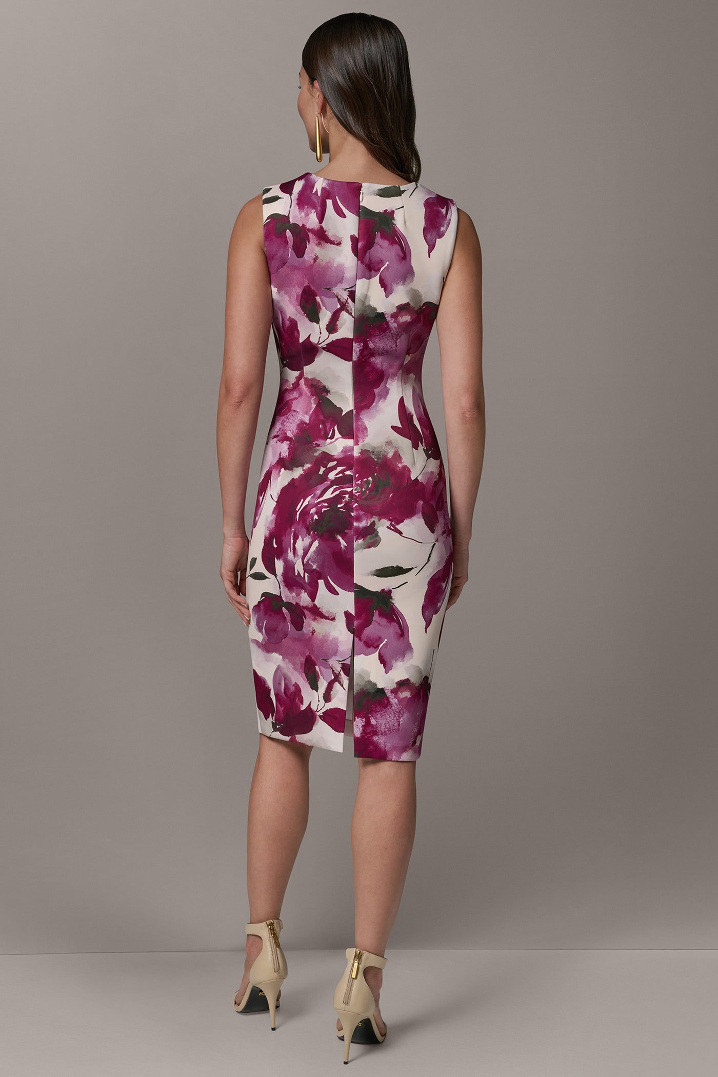 SLEEVELESS MIDI SHEATH DRESS VIEW 3 | Dresses & Jumpsuits