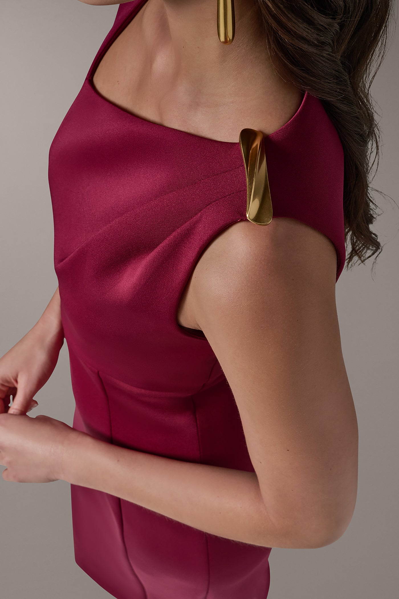 SLEEVELESS ASYMMETRICAL SHEATH DRESS VIEW 6 | Dresses & Jumpsuits