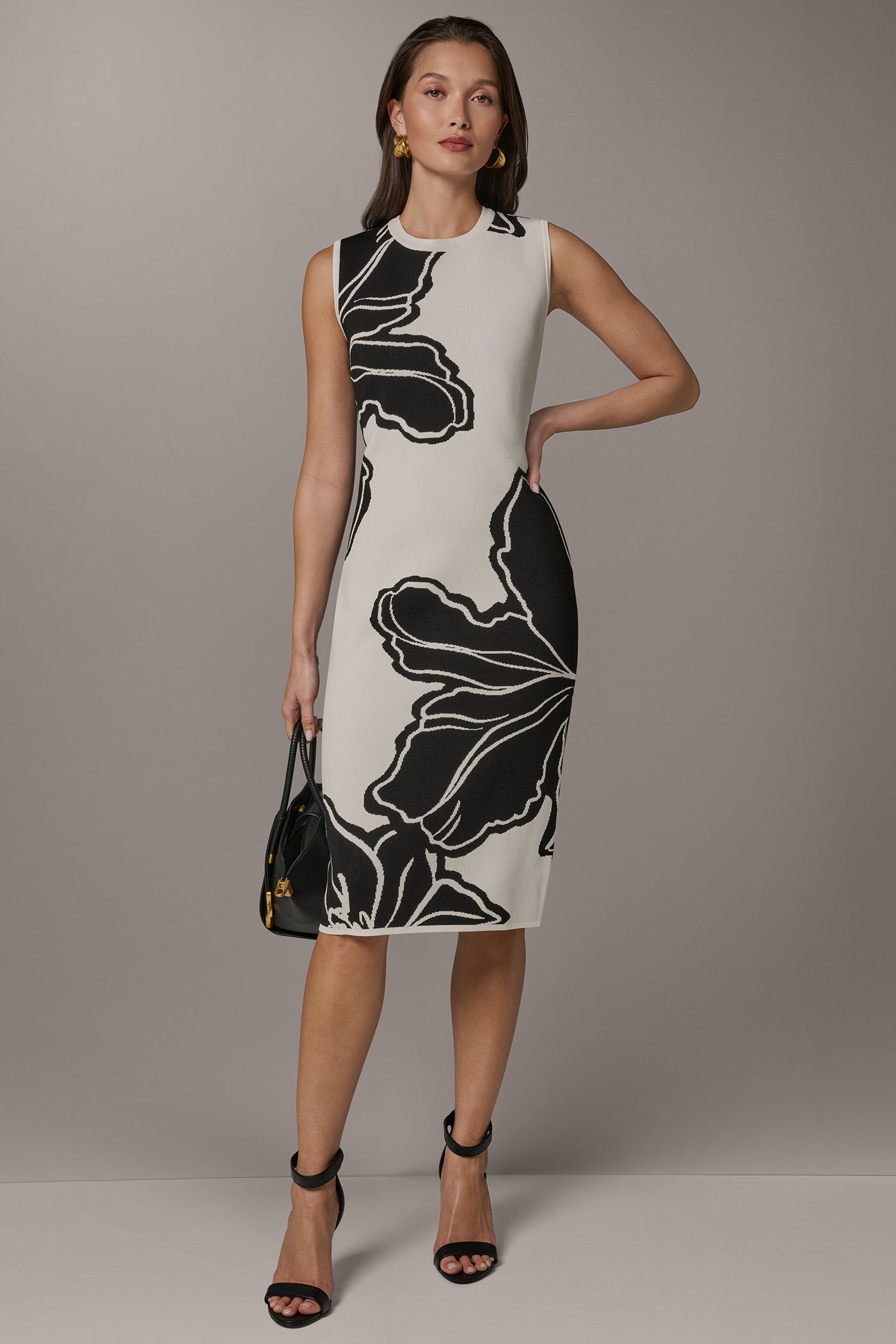 SLEEVELESS MIDI SWEATER DRESS VIEW 8 | Cocktail & Party