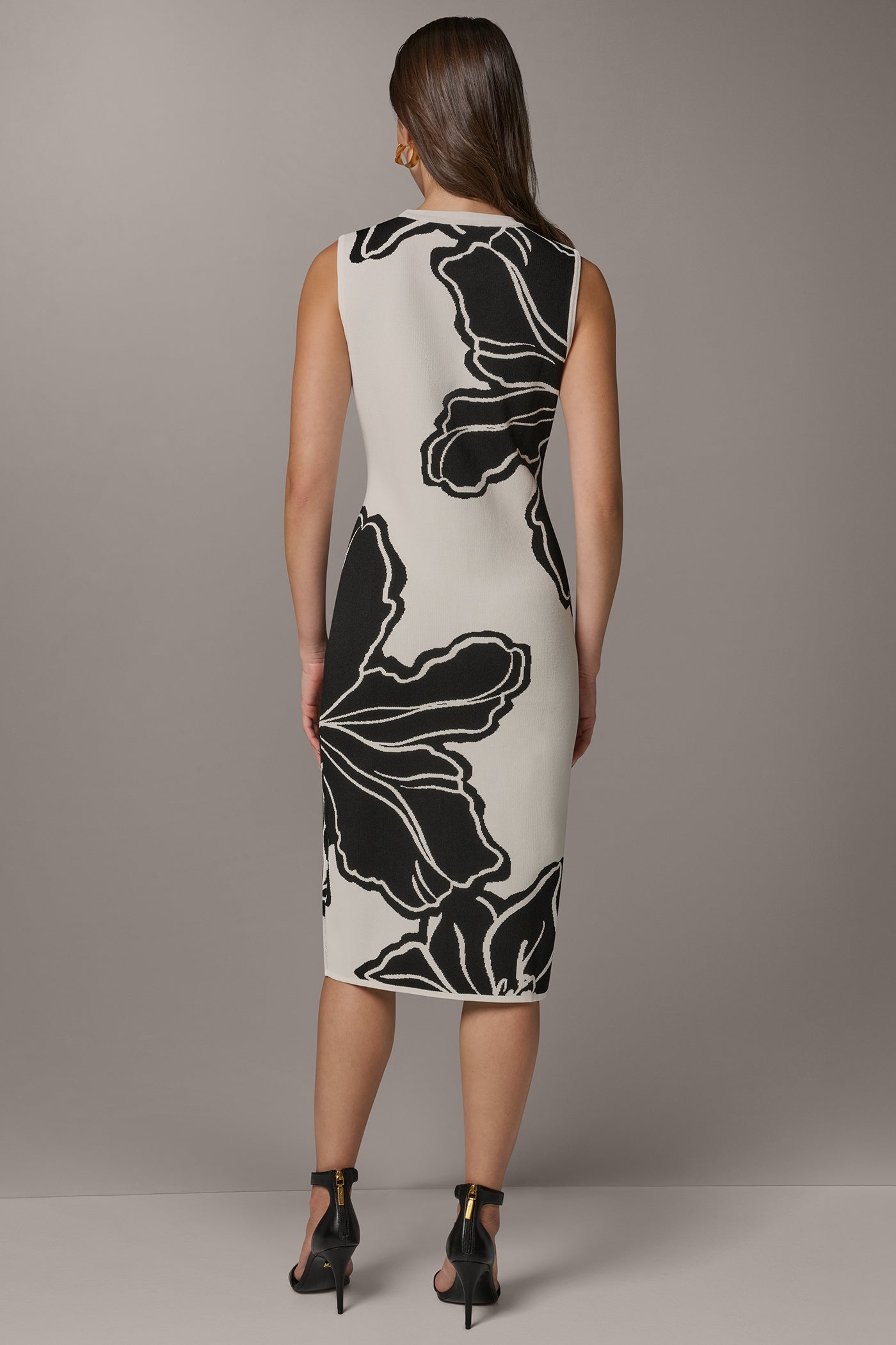 SLEEVELESS MIDI SWEATER DRESS VIEW 3 | Cocktail & Party