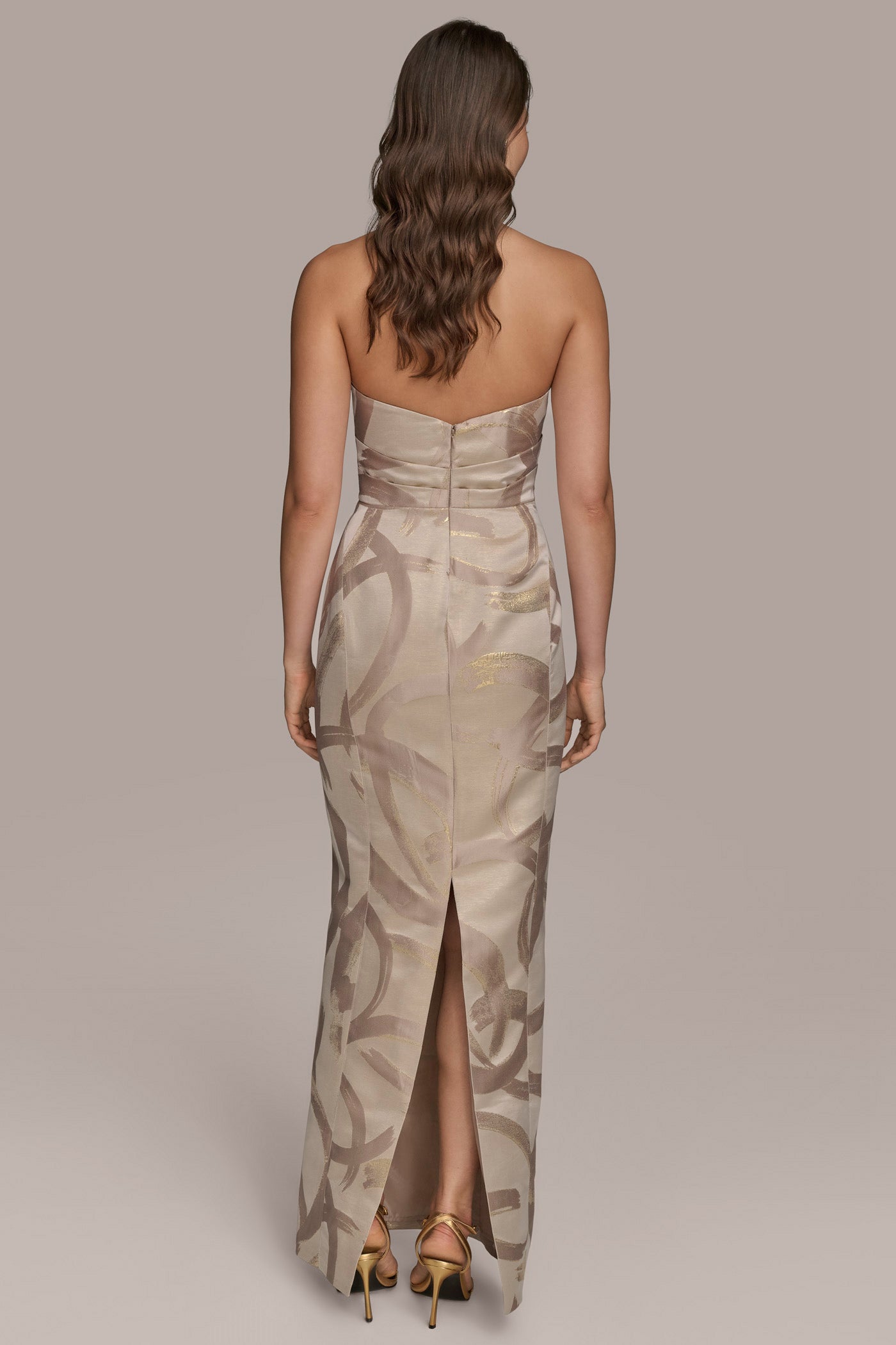 STRAPLESS GATHERED GOWN | View 2 | Dresses & Jumpsuits