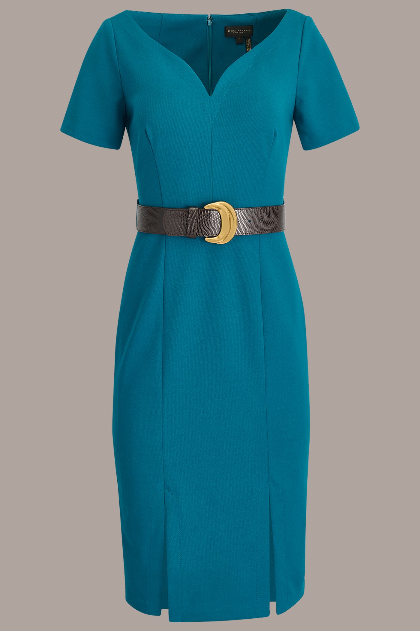 BELTED DOUBLE-SPLIT SHEATH DRESS VIEW 9 | Dresses & Jumpsuits
