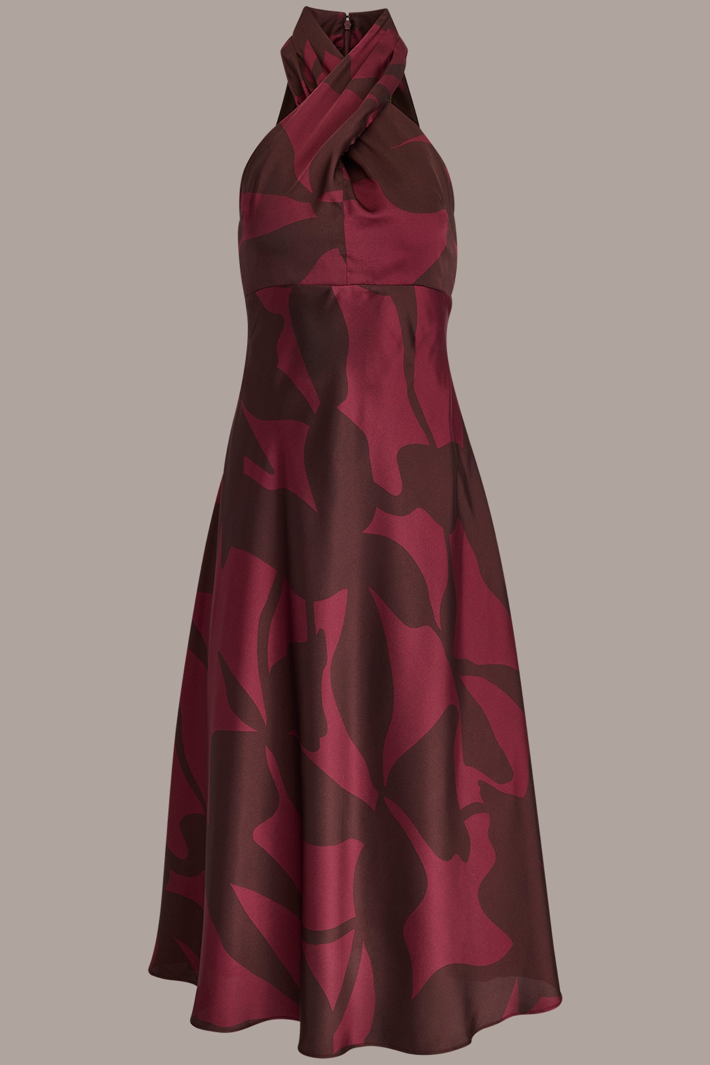 CROSS-FRONT MIDI HALTER DRESS VIEW 7 | Dresses & Jumpsuits
