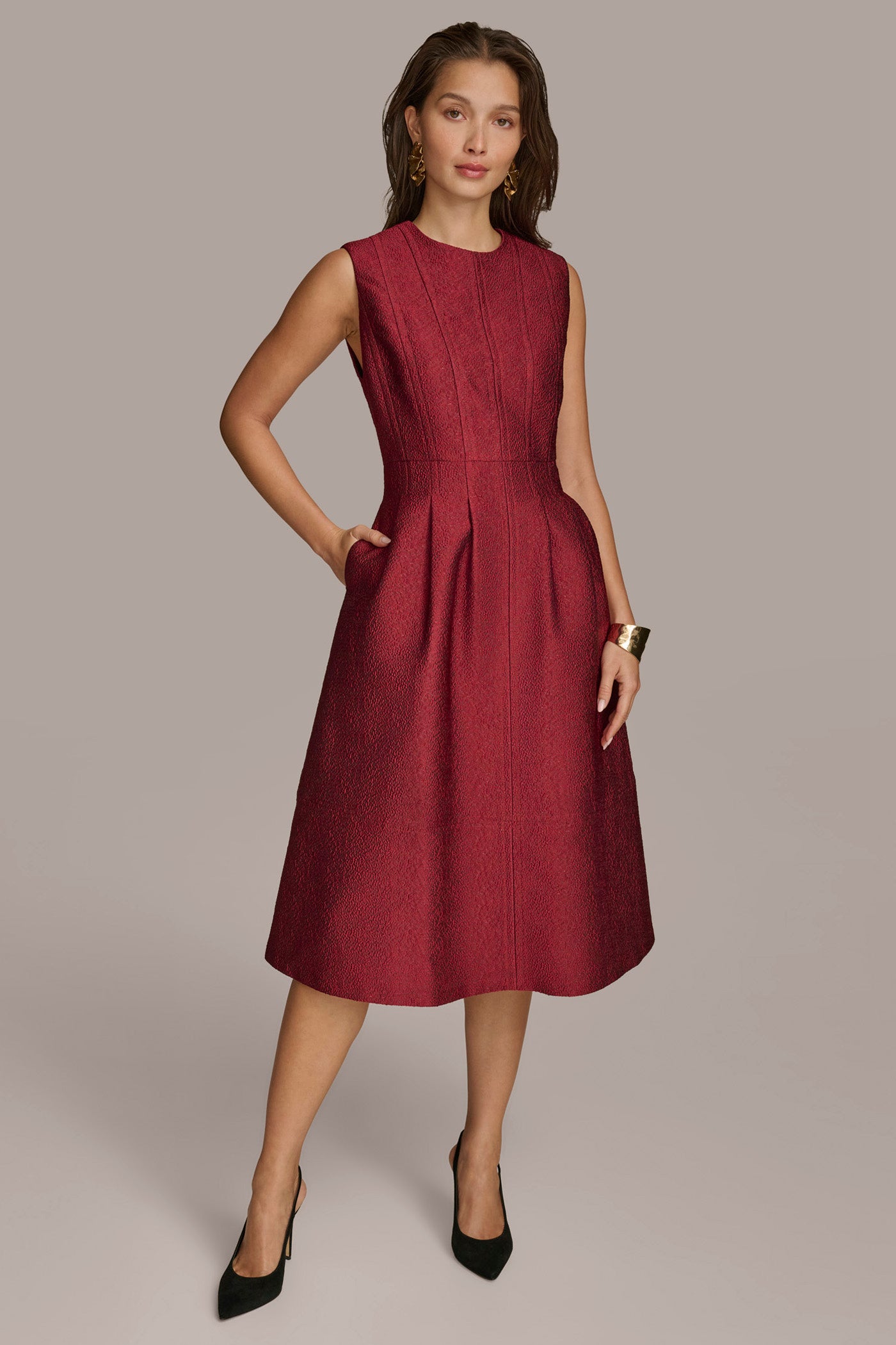 JACQUARD MIDI DRESS | View 1 | Cocktail & Party