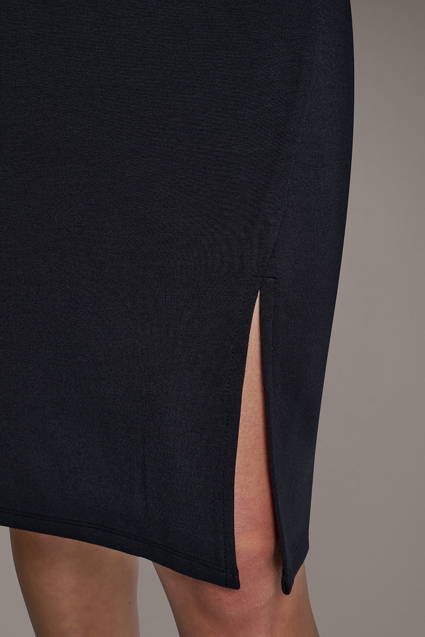 ASYMMETRIC NECK SHEATH DRESS VIEW 7