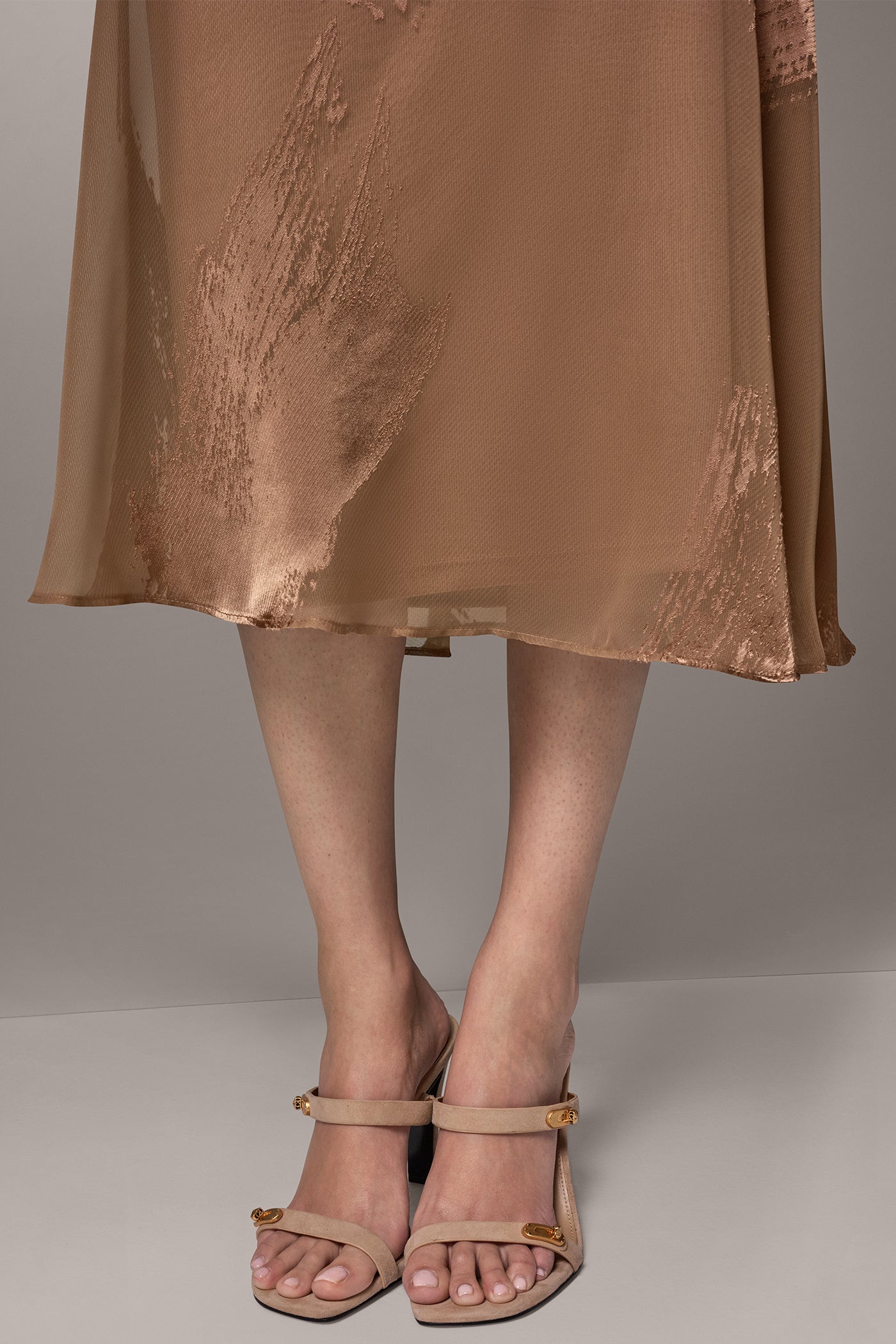 ASYMMETRIC BURNOUT MIDI DRESS VIEW 6