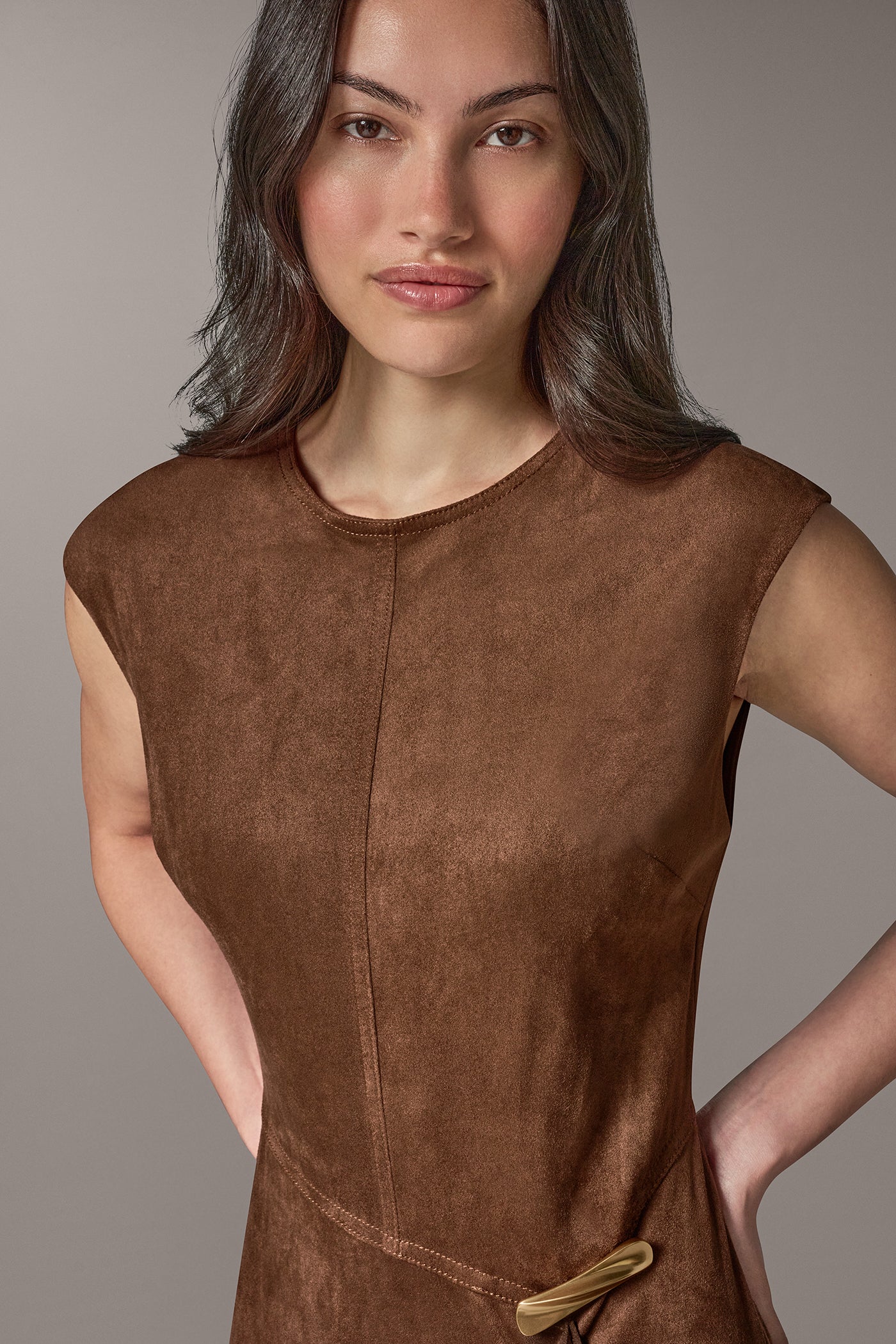 CASCADE RUFFLE MIDI DRESS VIEW 4