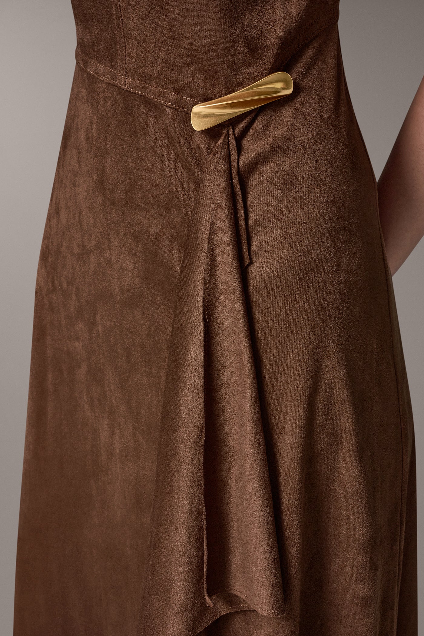 CASCADE RUFFLE MIDI DRESS VIEW 5