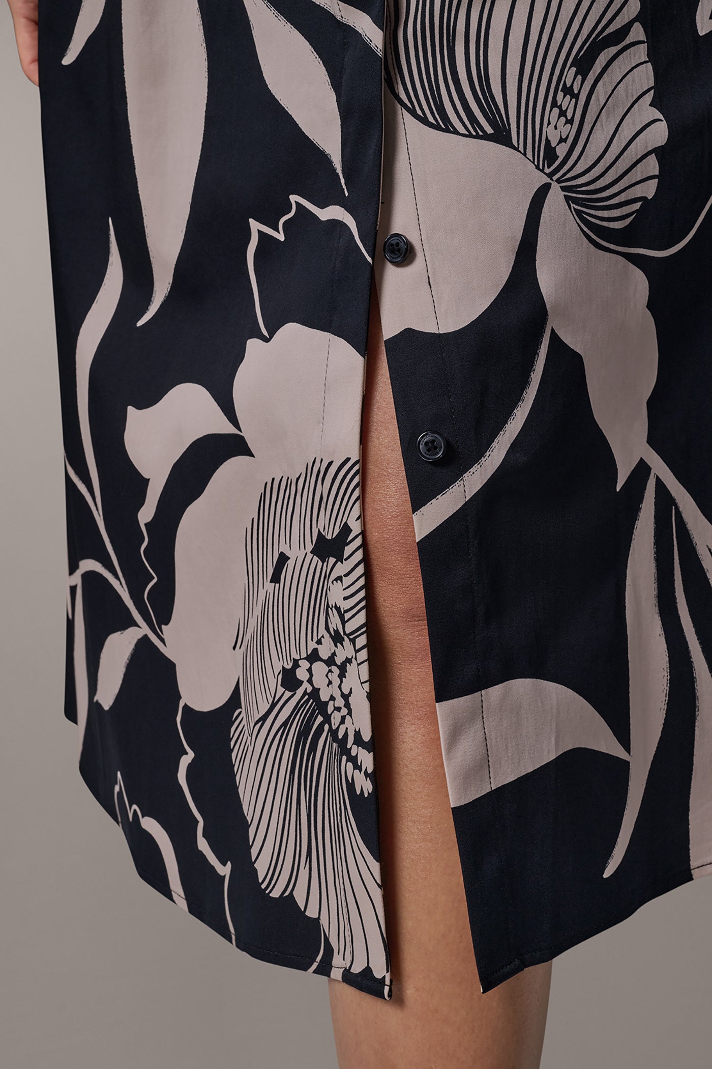 FLORAL MIDI SHIRT DRESS VIEW 7