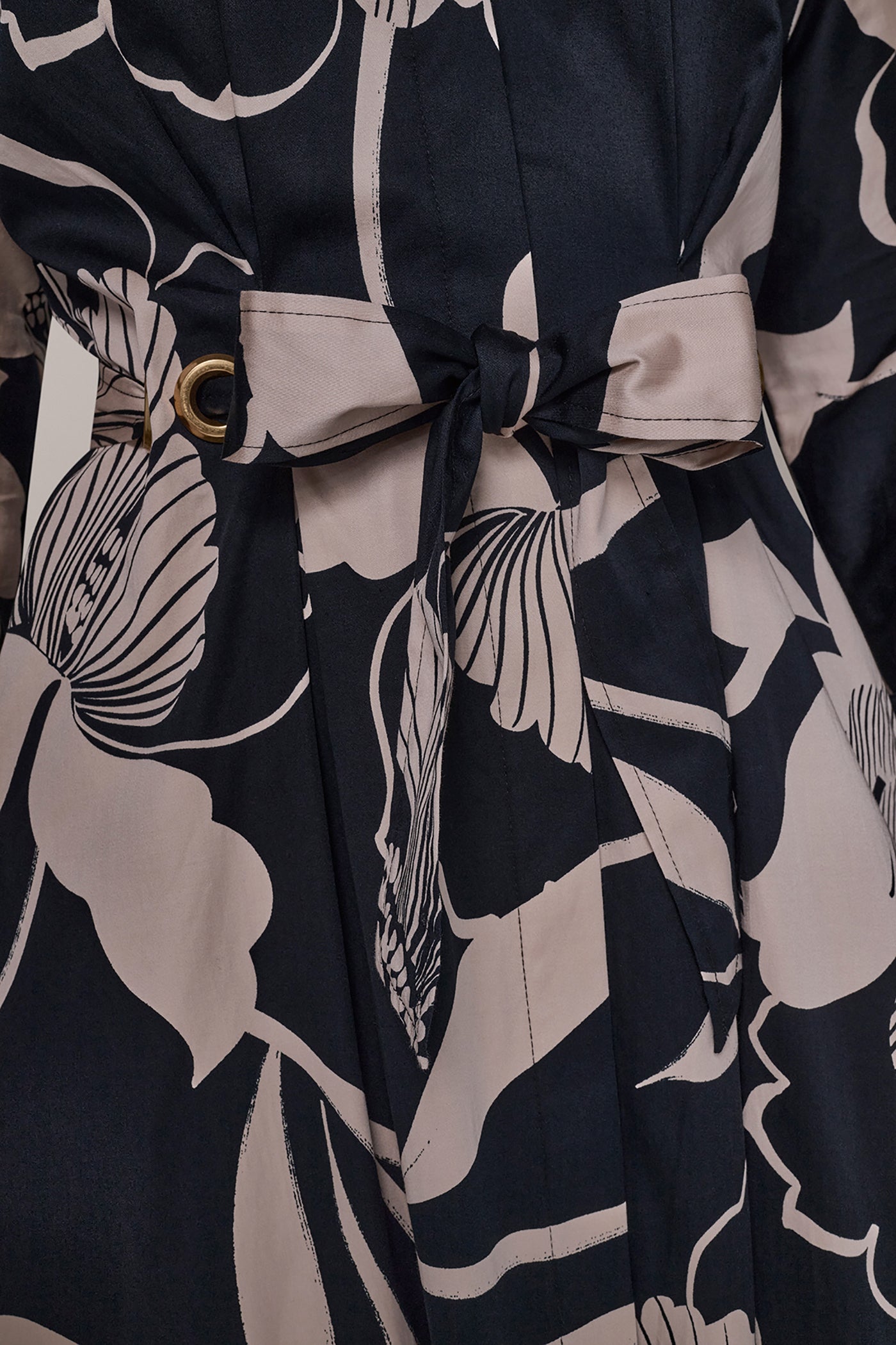 FLORAL MIDI SHIRT DRESS VIEW 8