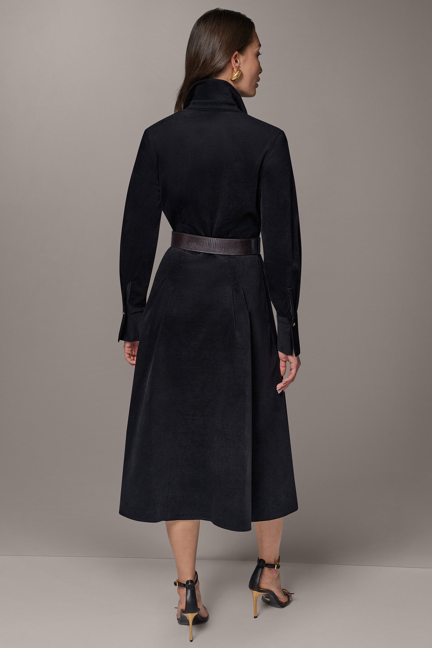 CORDUROY MIDI SHIRT DRESS (alternate view)