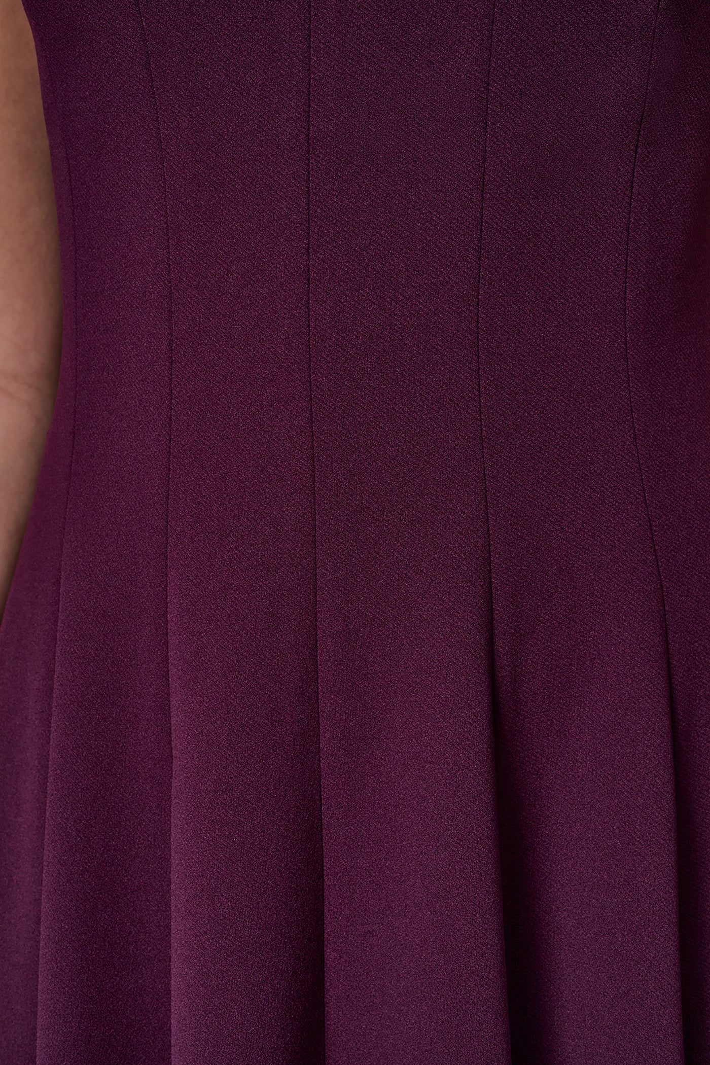 BUTTON MIDI FIT AND FLARE DRESS VIEW 9