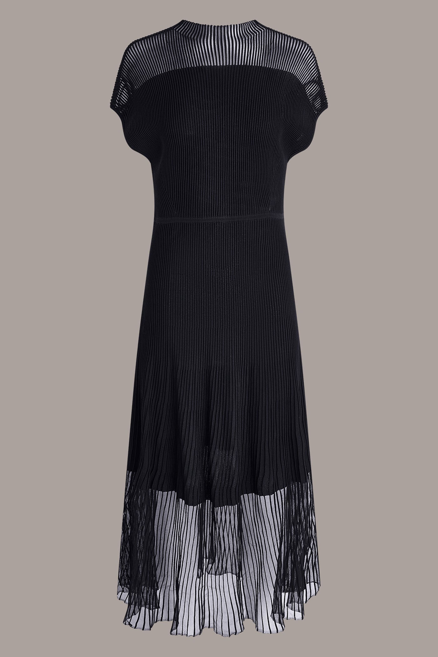 ILLUSION NECK MIDI DRESS VIEW 11
