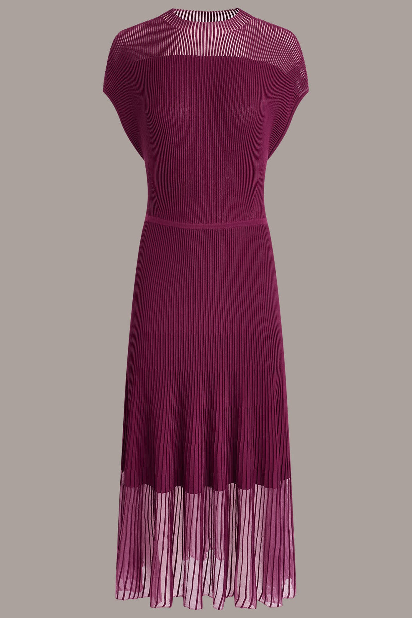 ILLUSION NECK MIDI DRESS VIEW 9