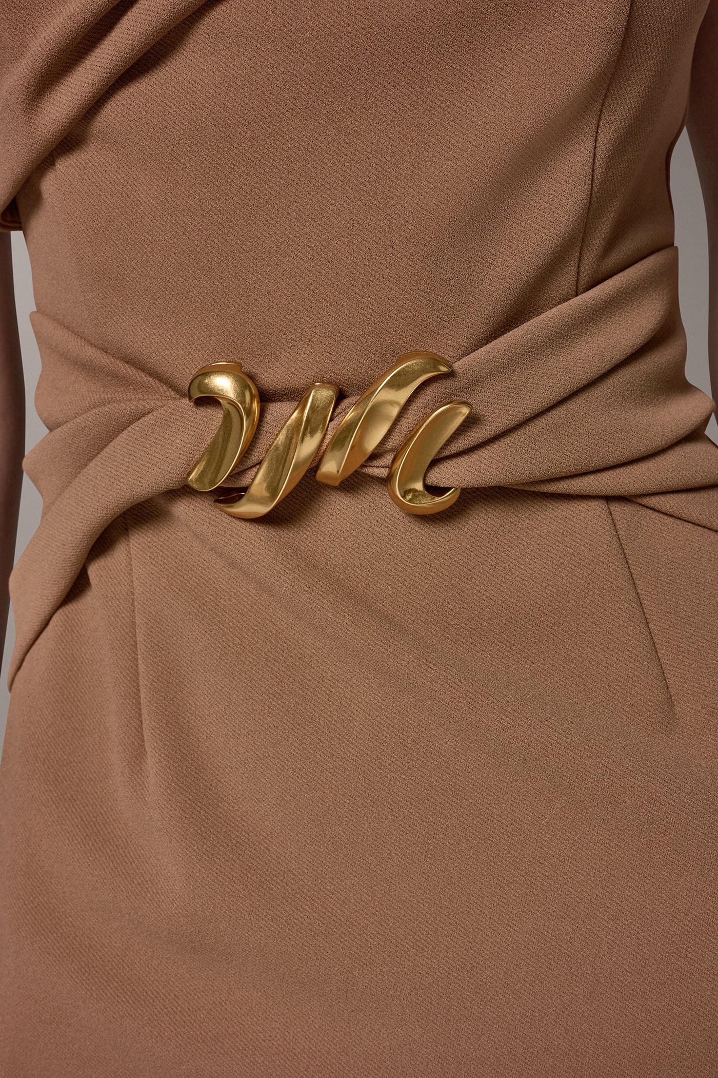 PORTRAIT NECK MIDI SHEATH DRESS VIEW 5