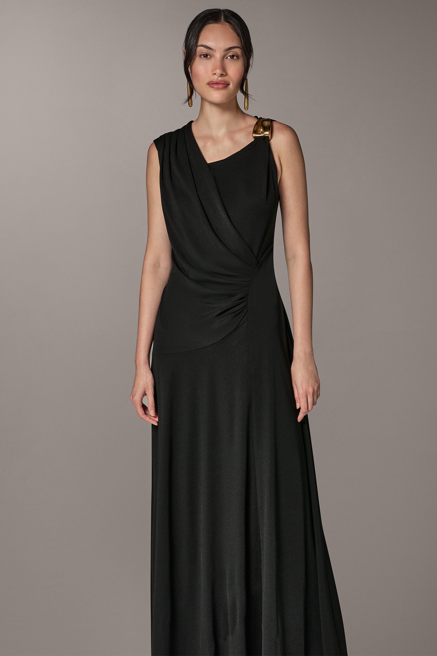 ASYMMETRIC NECK MAXI DRESS VIEW 8 | Pre-Fall Collection